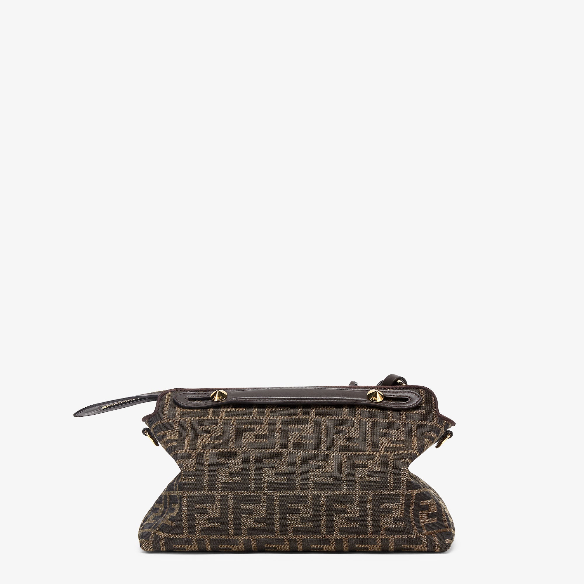 By The Way Soft Medium Brown FF jacquard fabric bag