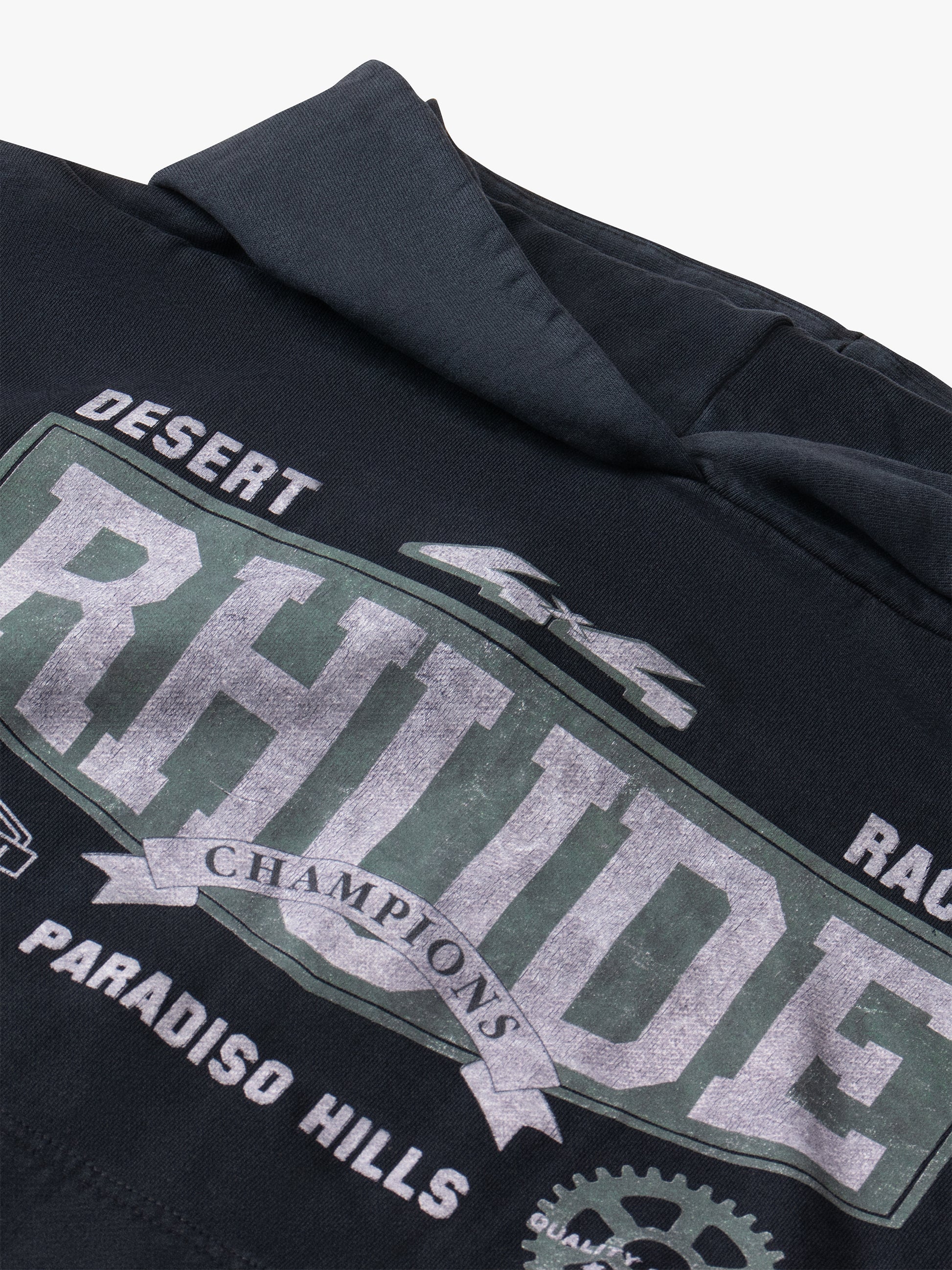 RHUDE 4X4 HOODIE - VTG BLACK