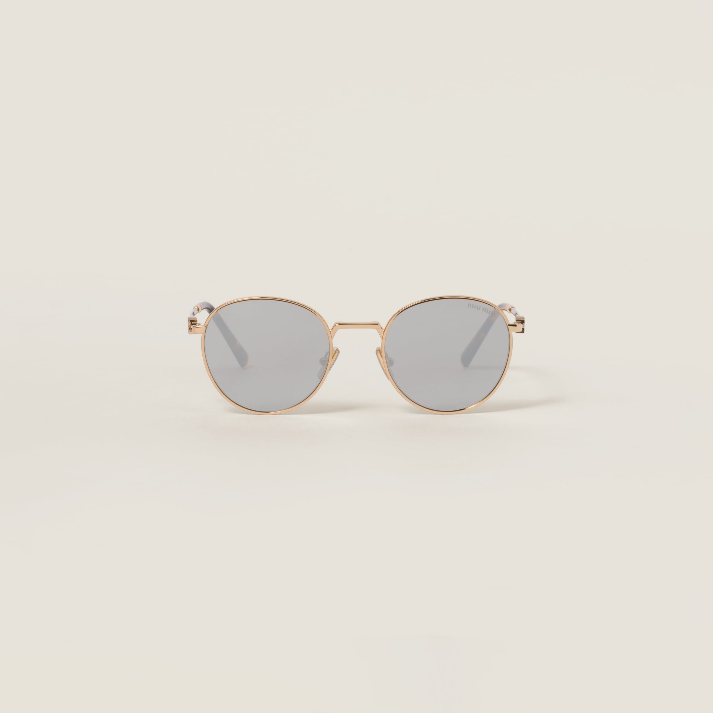 Miu Miu Logo sunglasses CHROME-PLATED LENSES