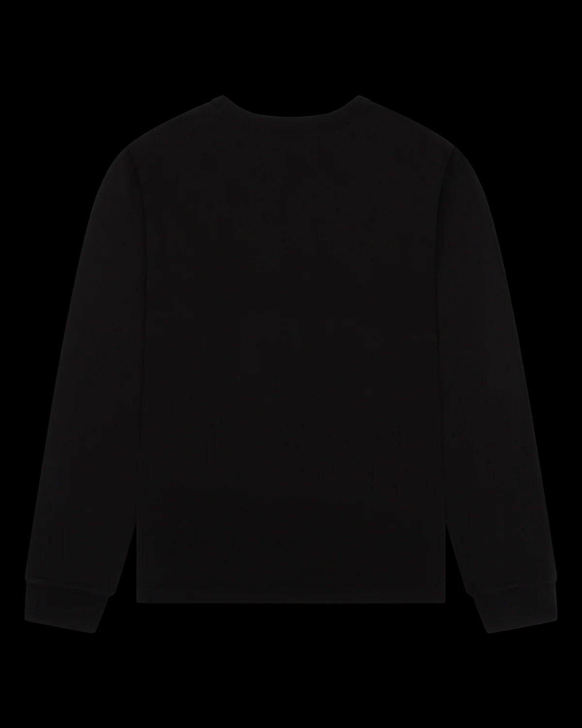 Logo Flag Long Sleeve Tee Black Black