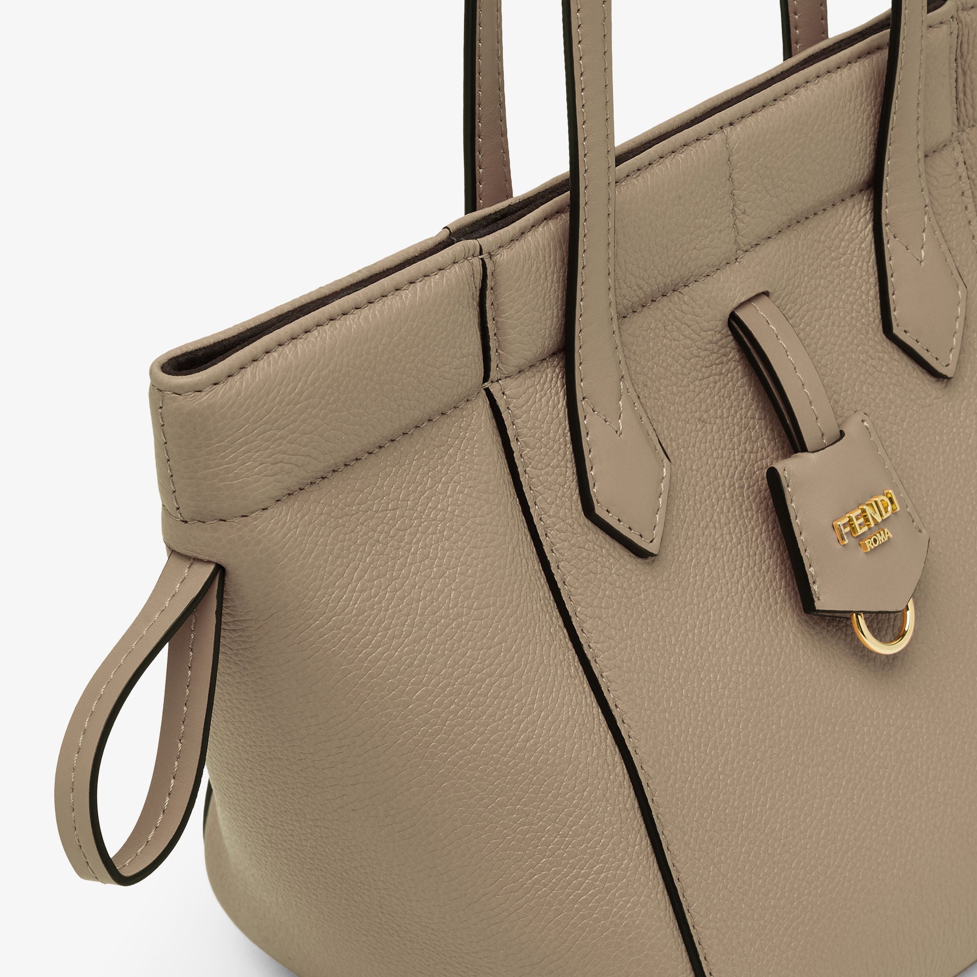 Fendi Origami Mini Dove gray leather mini bag that can be transformed