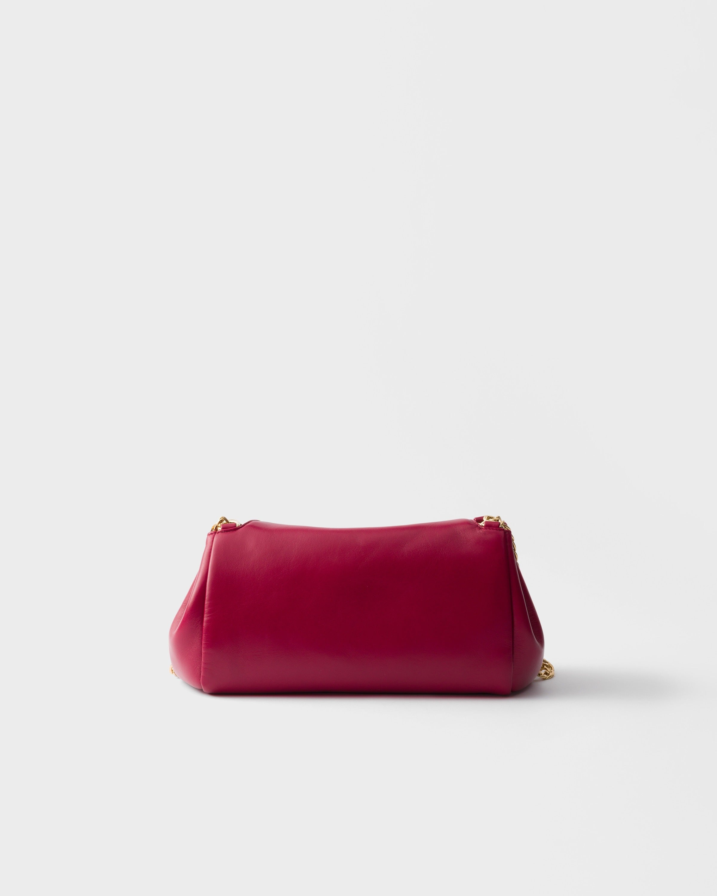 Small Prada Tumulte nappa leather bag Cherry