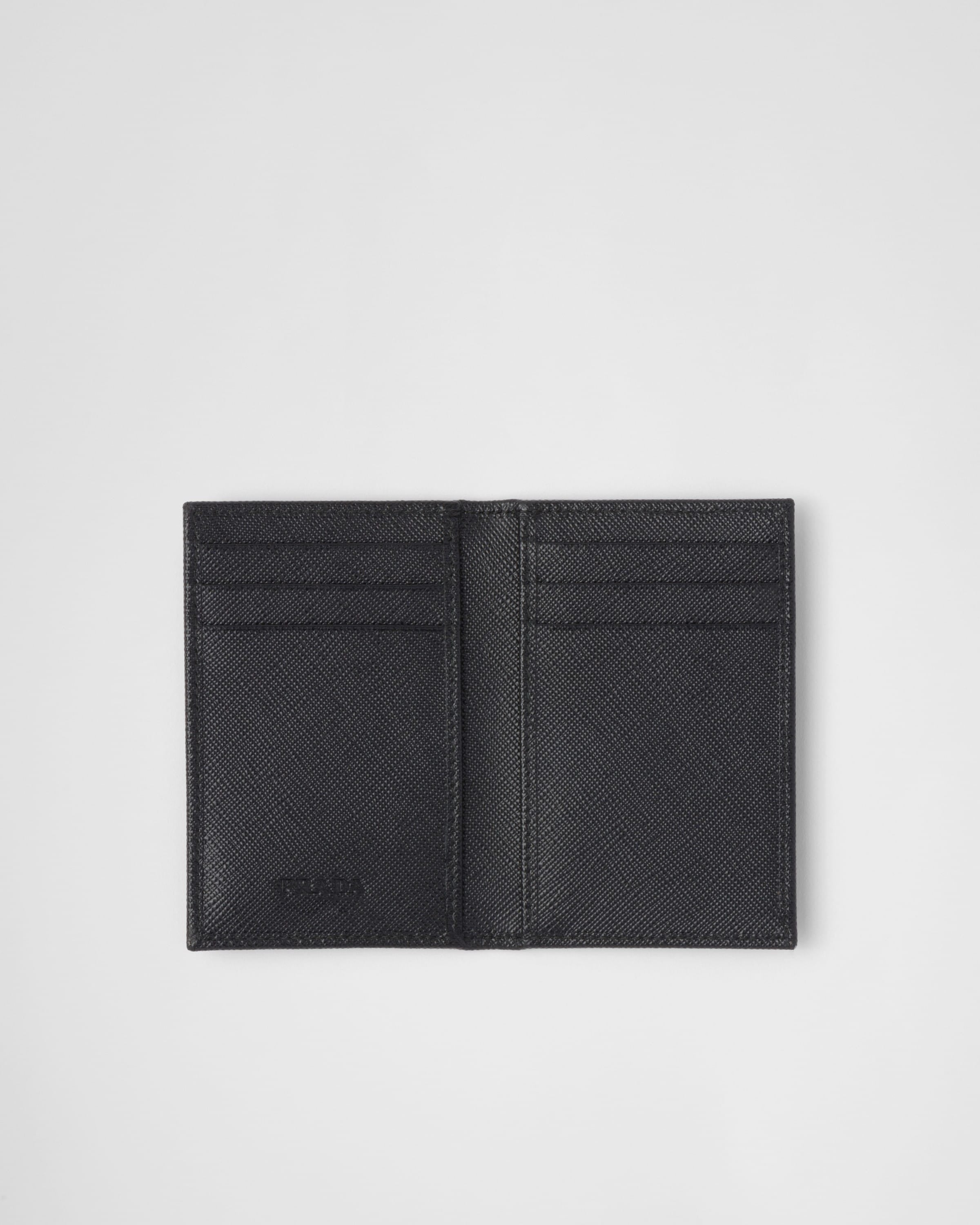 Saffiano Leather Card Holder Black