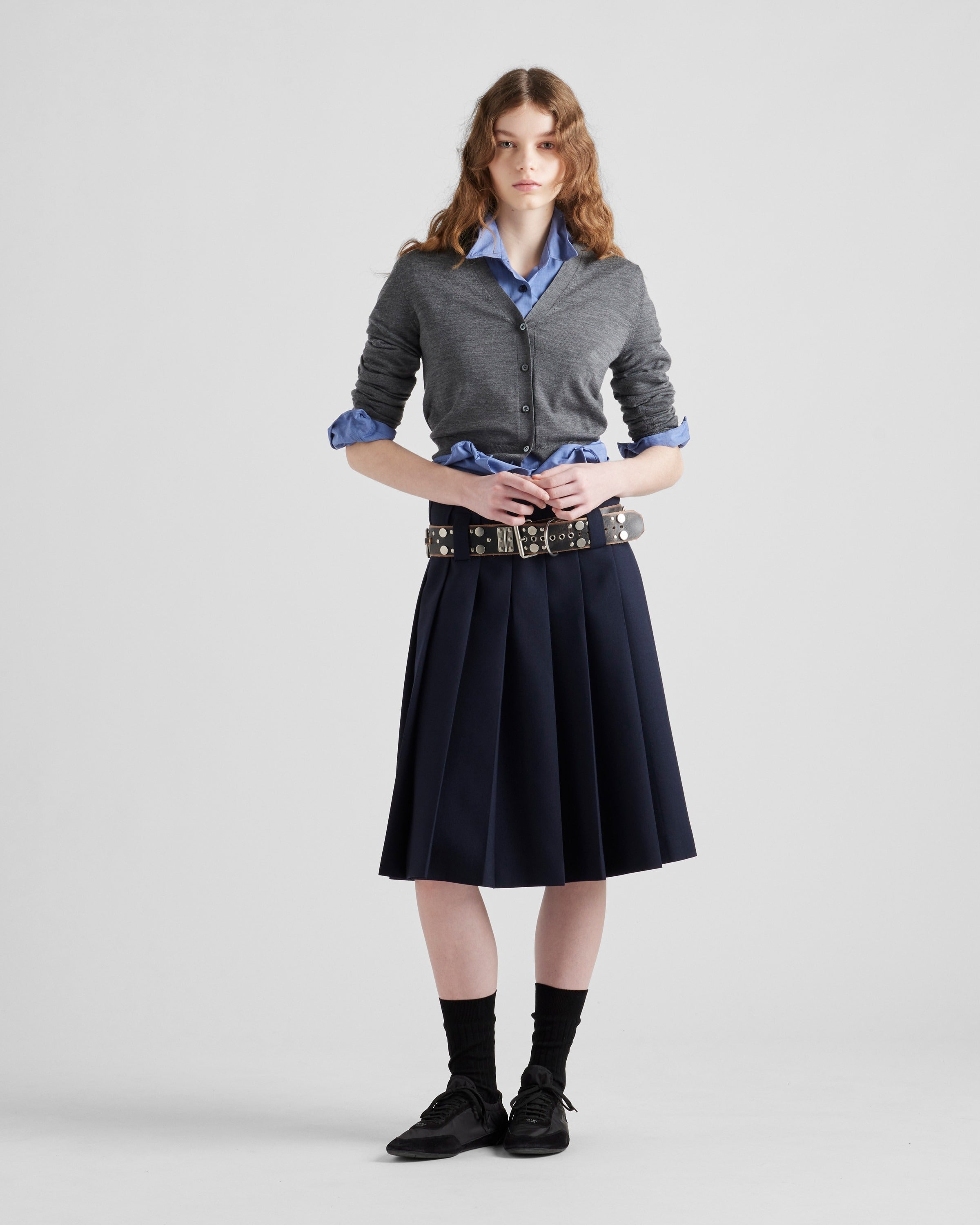 Wool cardigan Slate Gray