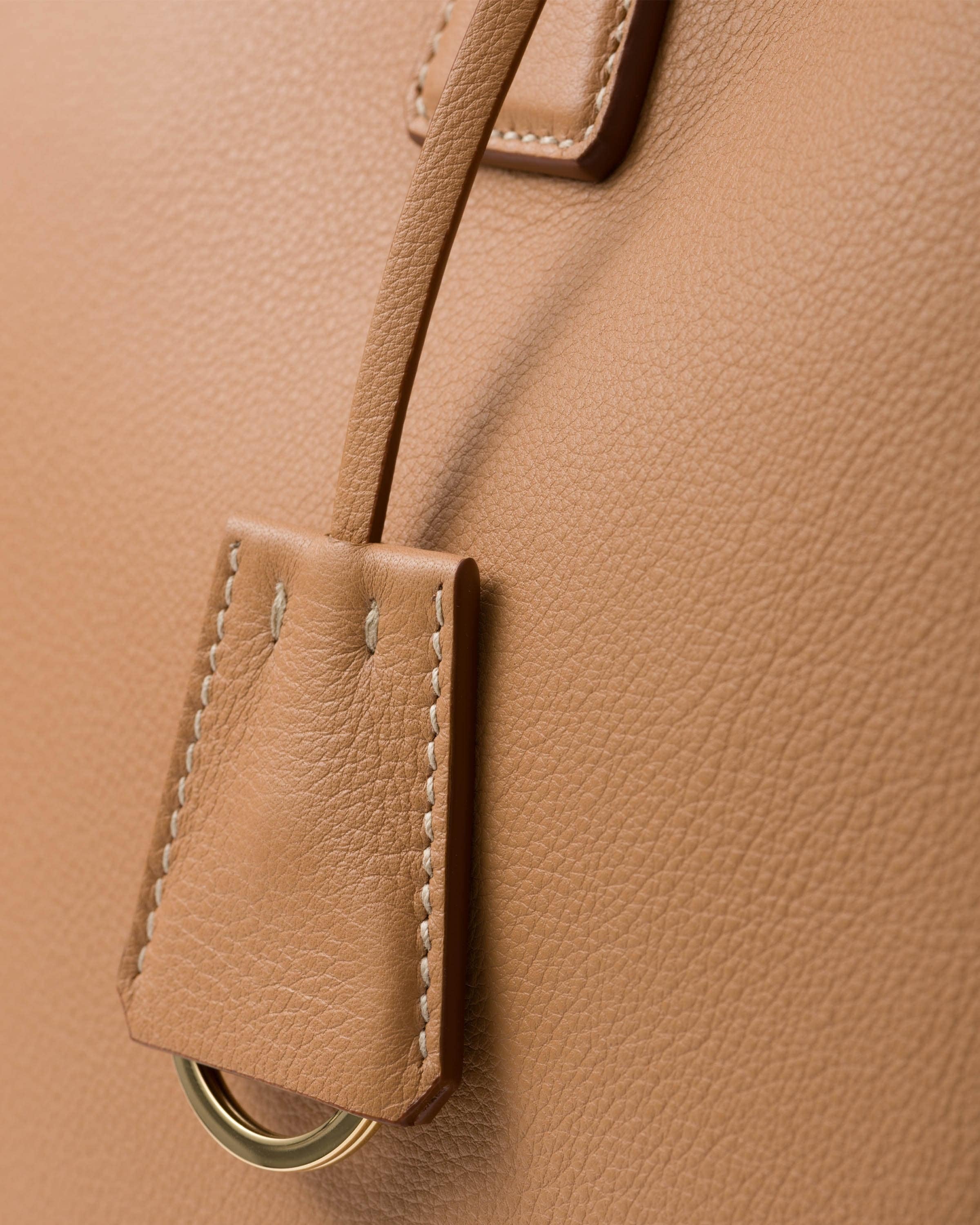Extra-large Prada Galleria leather bag Natural