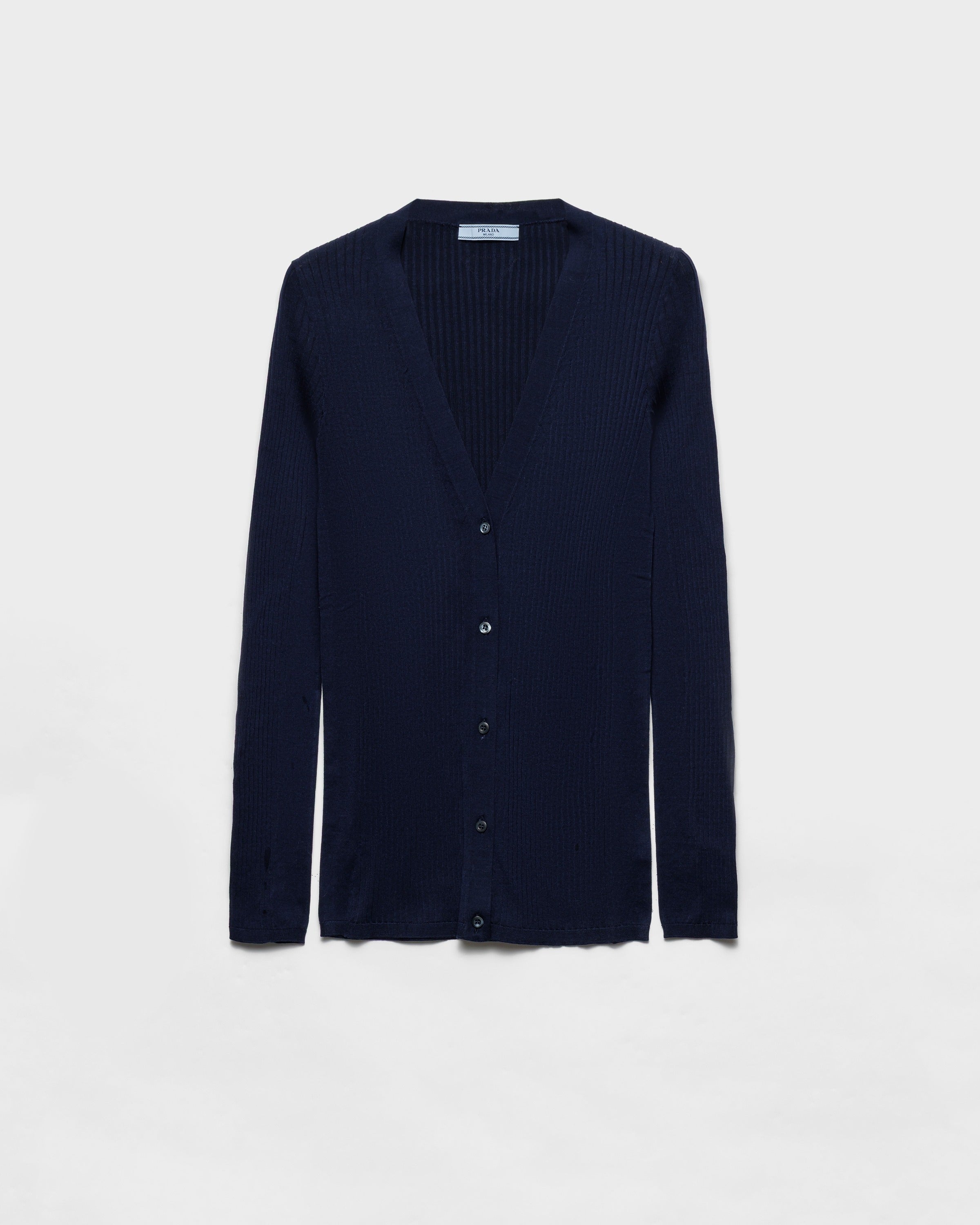 Cotton cardigan Navy