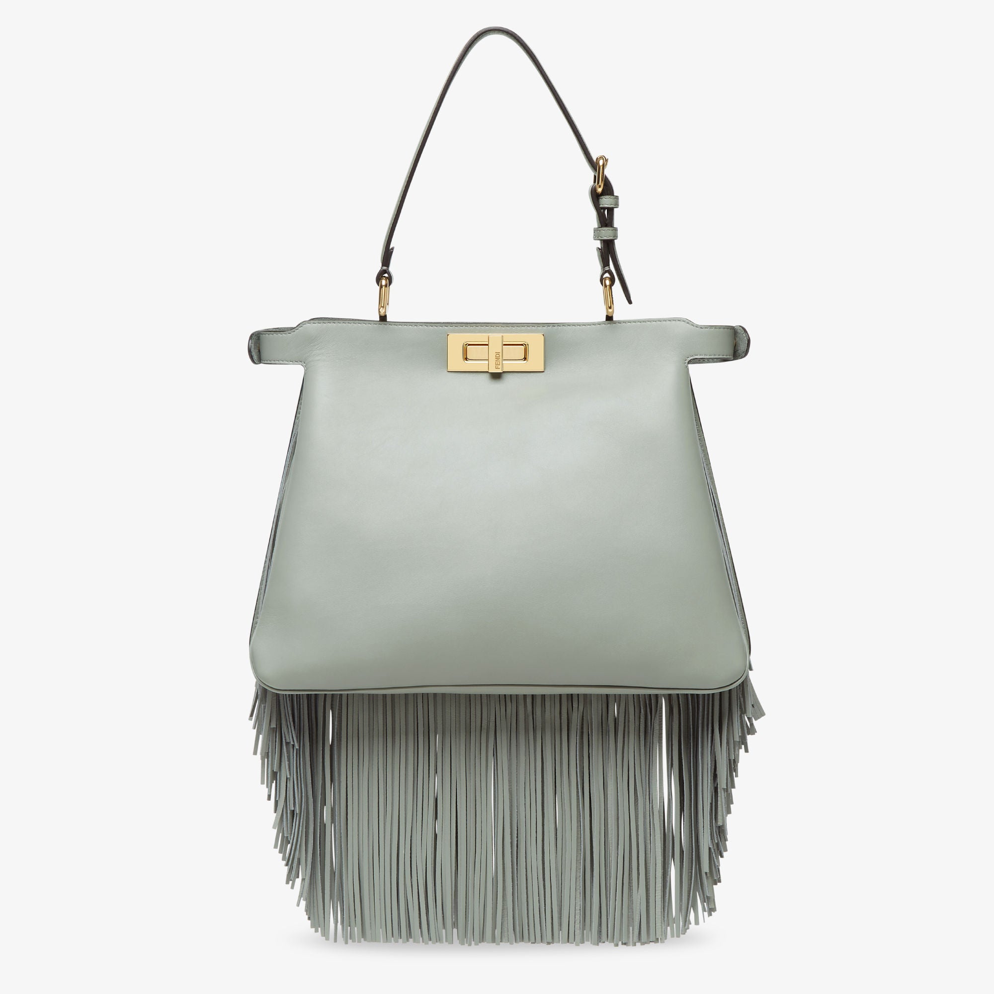 Peekaboo Soft Medium Matcha green leather bag