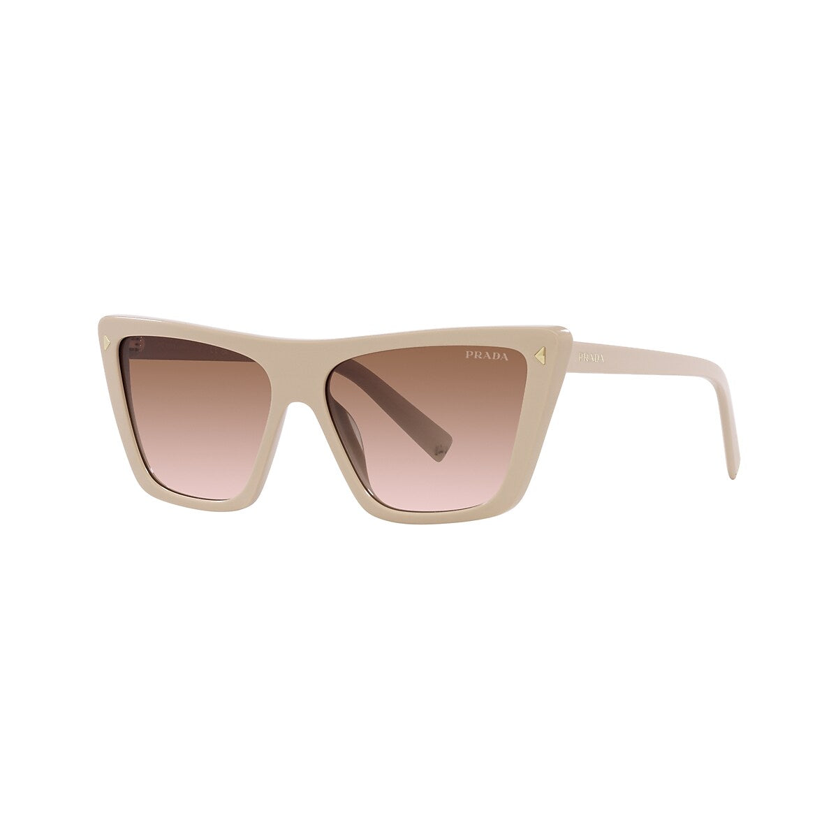 PRADA PR 21ZS Powder - Women Luxury Sunglasses, Brown Gradient Lens
