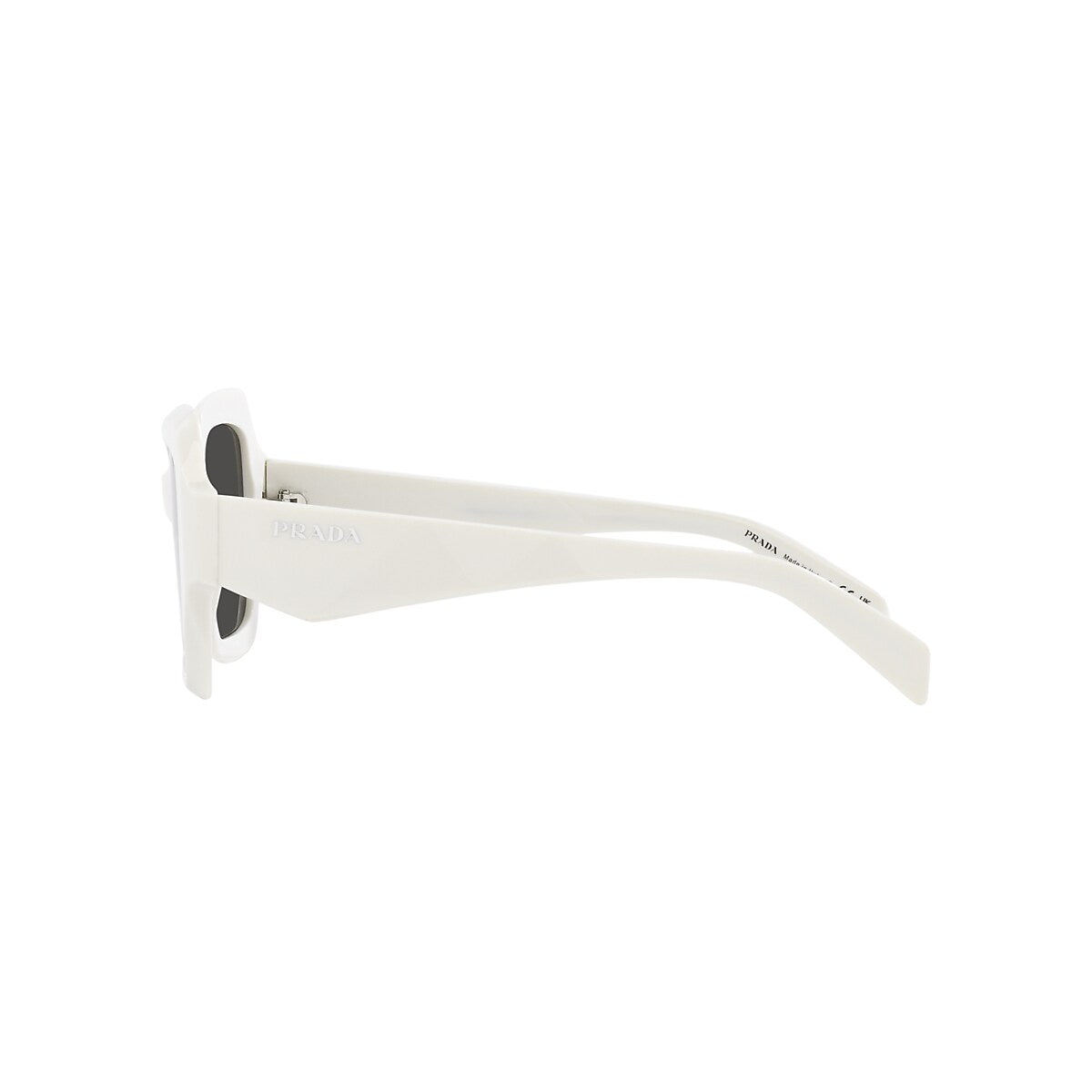 PRADA PR 28ZS White - Women Luxury Sunglasses, Dark Grey Lens