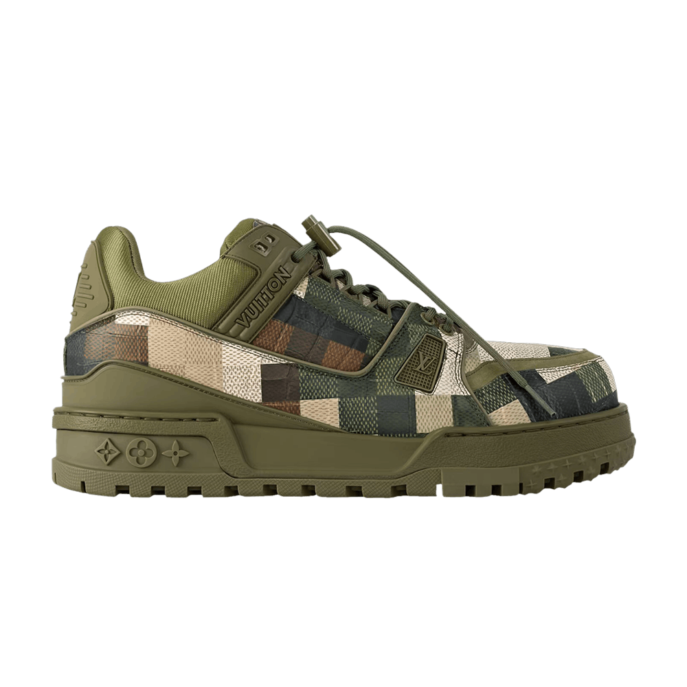 LV Trainer Maxi Sneaker Green Damoflage Damier