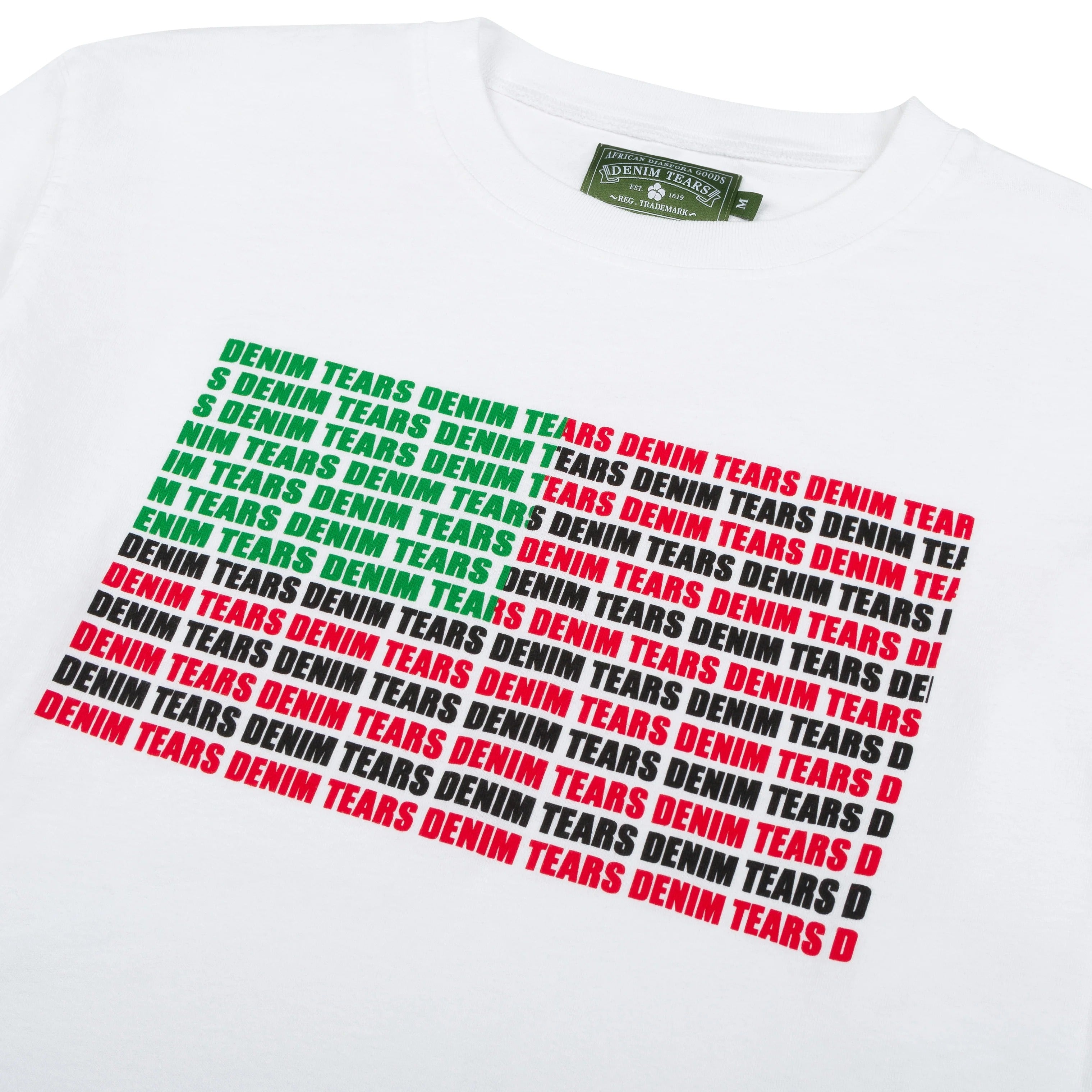 Logo Flag Long Sleeve Tee White White