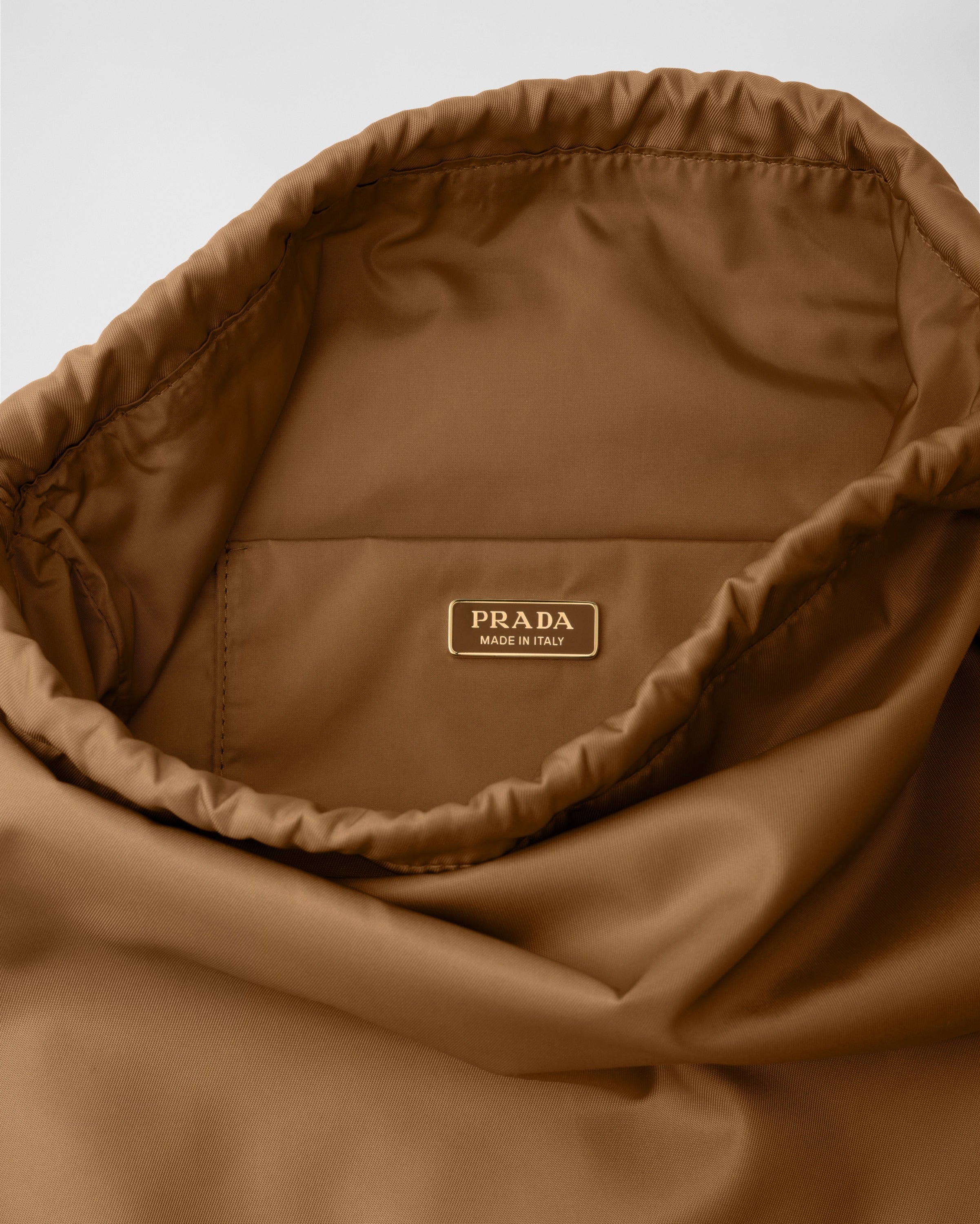 Re-Nylon pouch Brandy