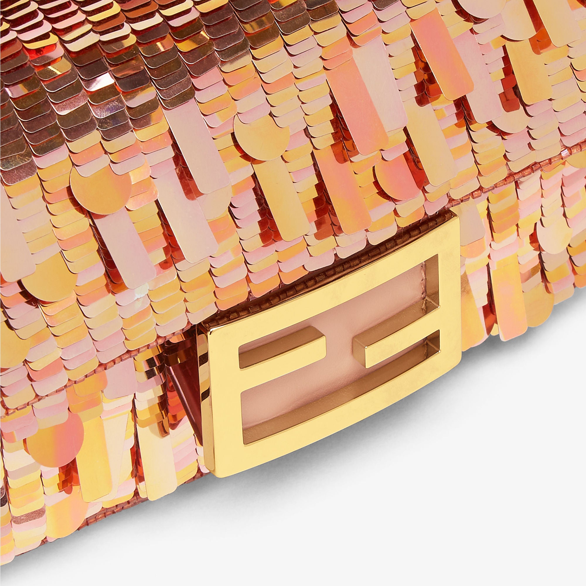 Baguette Mini Bag embroidered with iridescent sequins