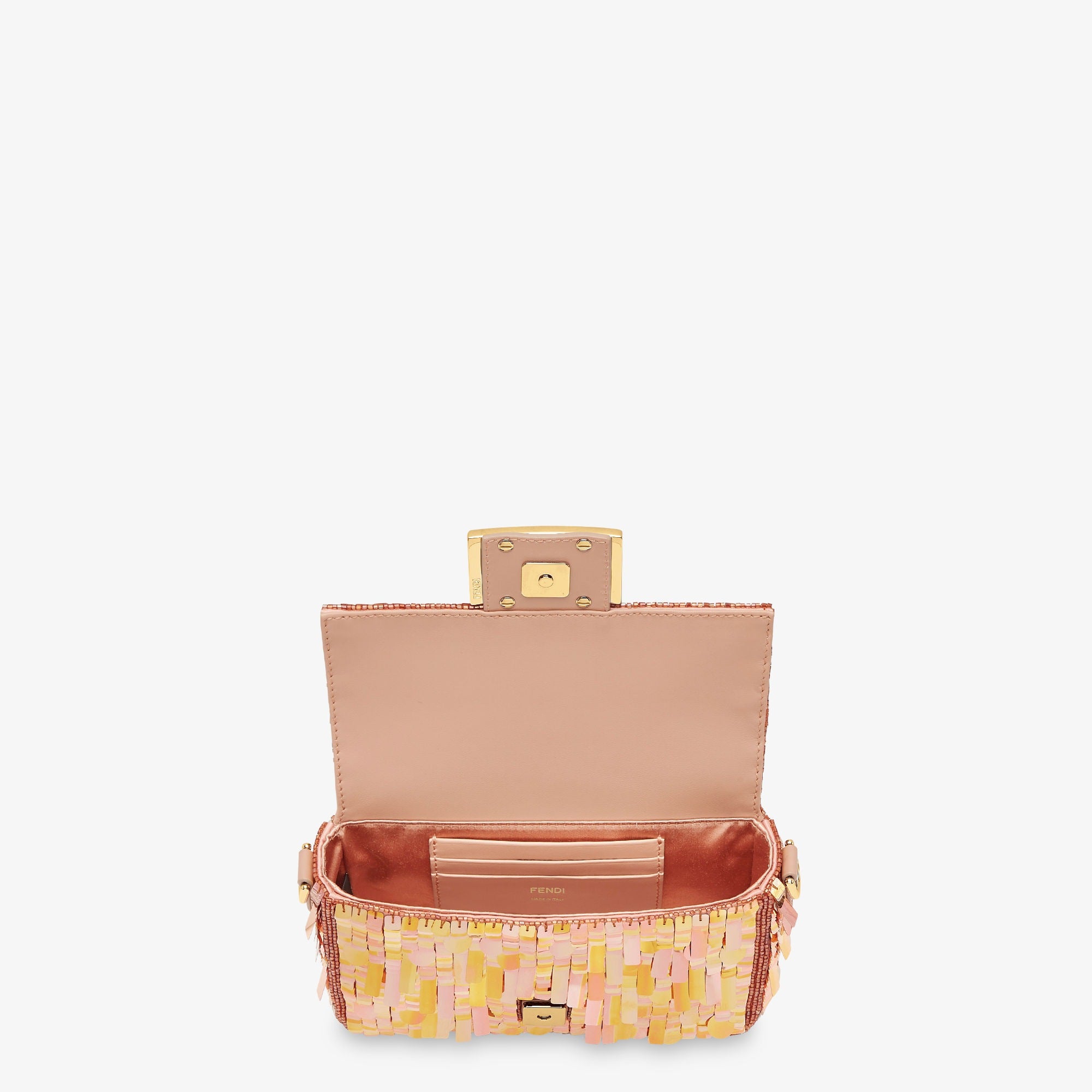 Baguette Mini Bag embroidered with iridescent sequins