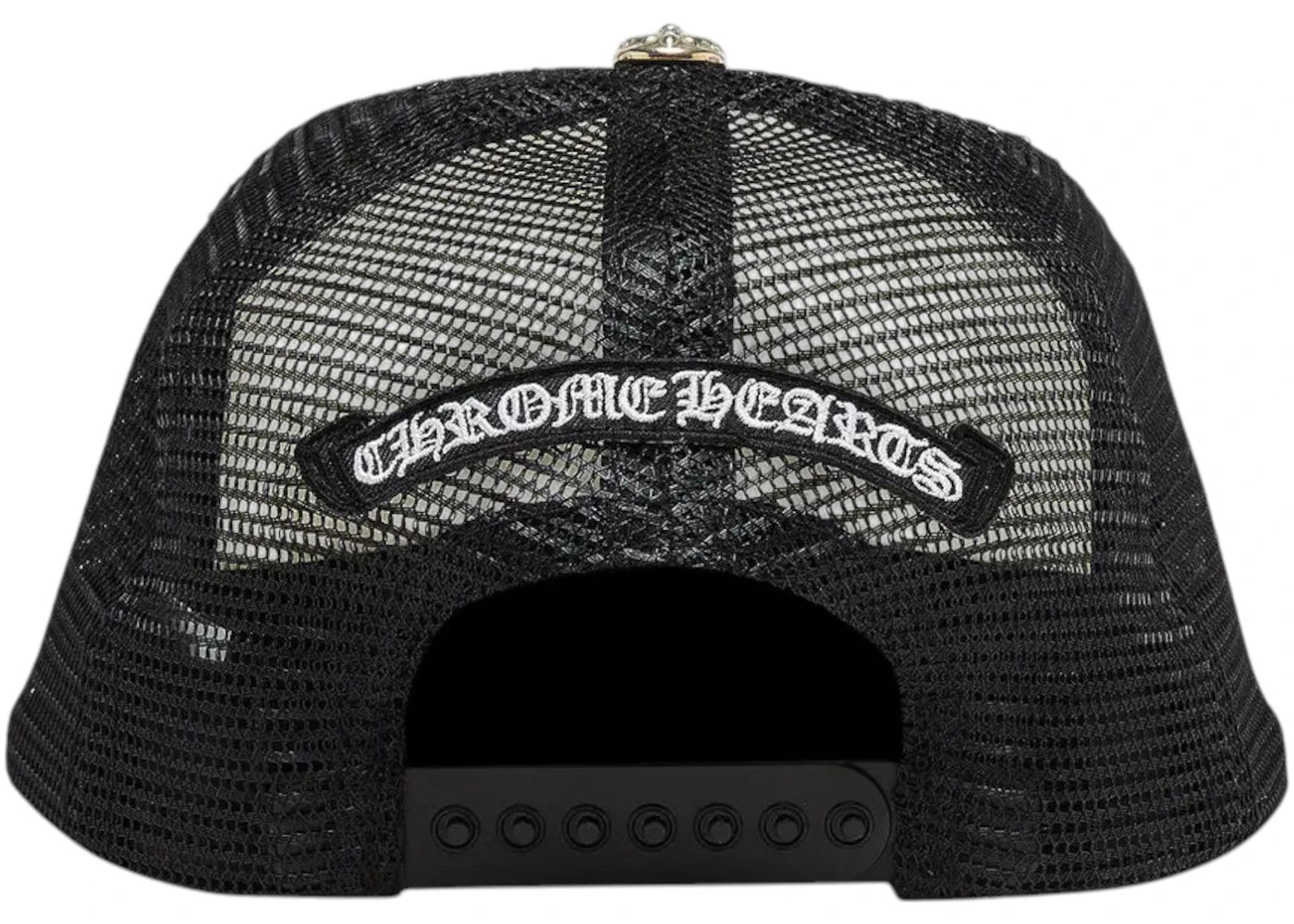 Chrome Hearts Triple Cross Trucker Hat Black/White