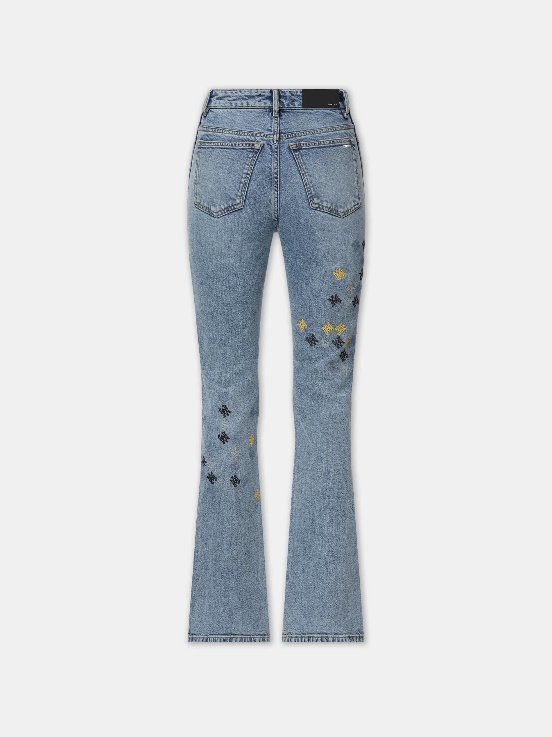 WOMEN'S MA QUAD EMBROIDERED FLARE JEAN Stone Indigo