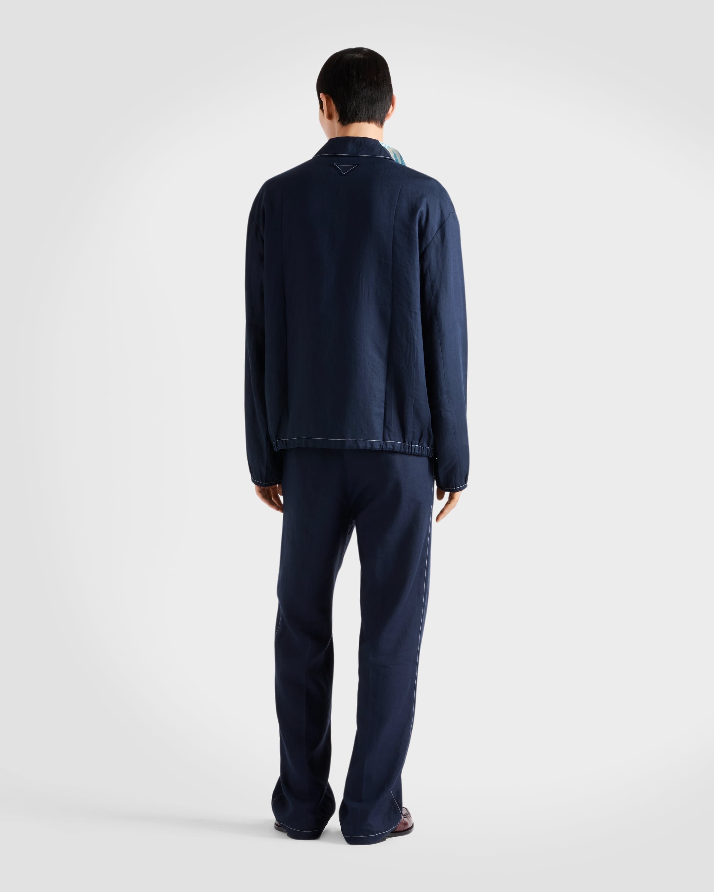 Cotton blouson jacket Blue
