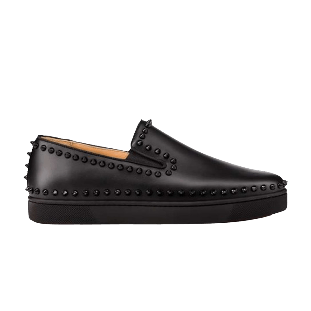 Christian Louboutin Spike Roller Boat Sneaker Black