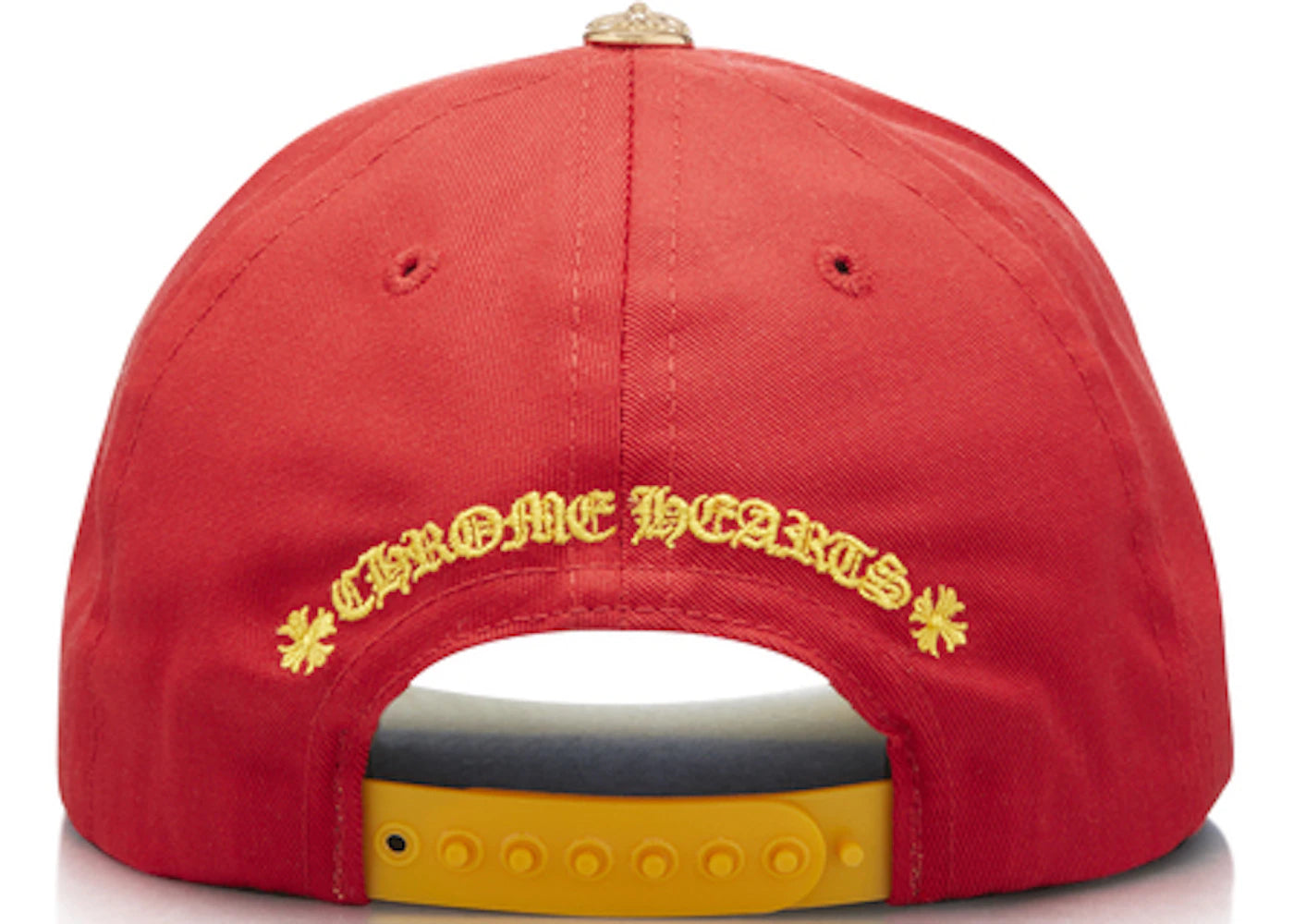 Chrome Hearts CH Gold Button Hat Red/Yellow