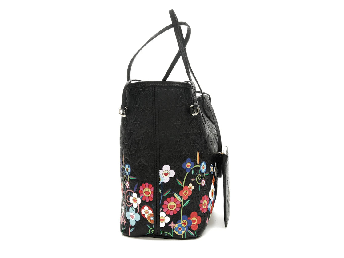 Louis Vuitton x Takashi Murakami Neverfull MM Black