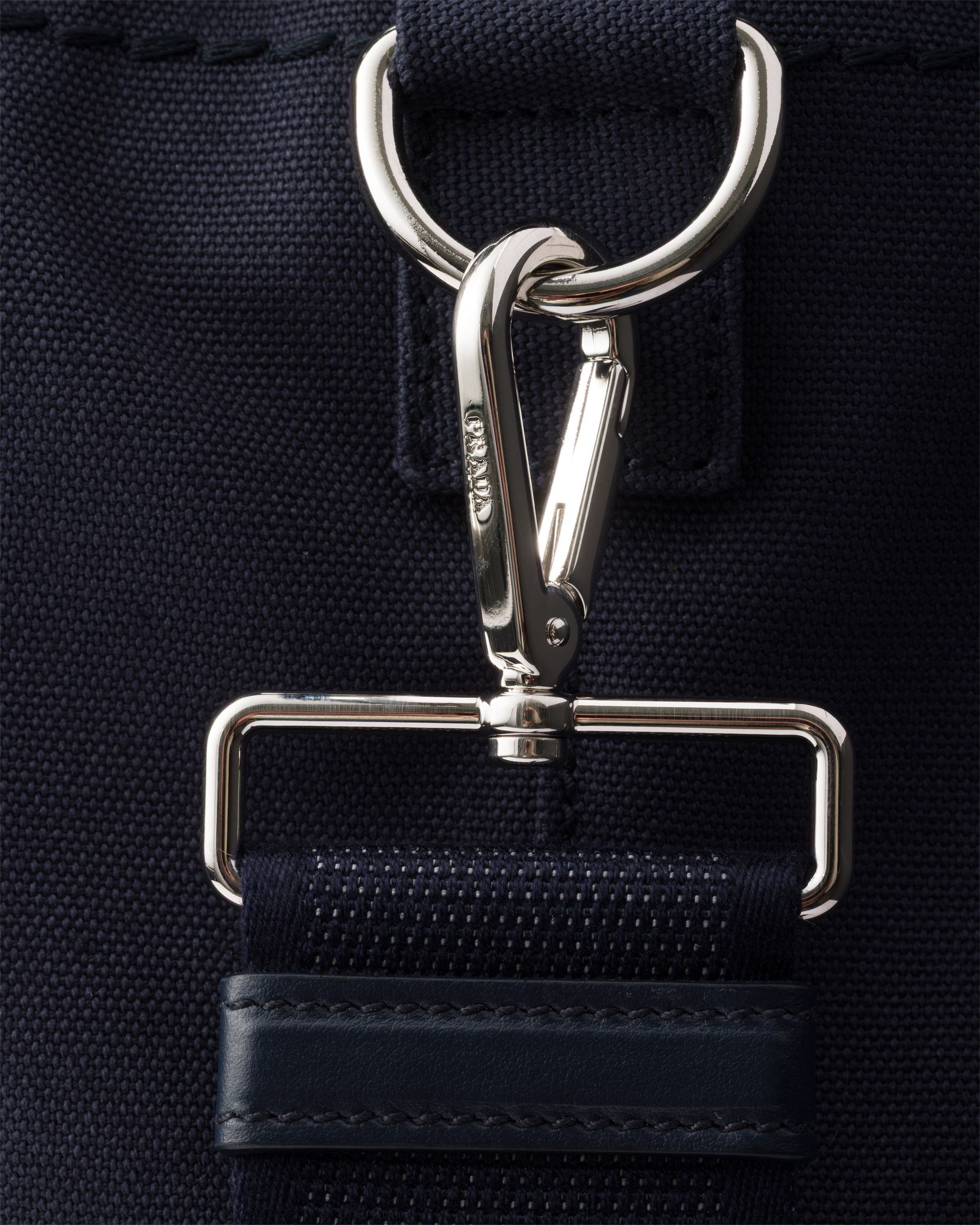 Canvas drawstring duffle bag Baltic Blue
