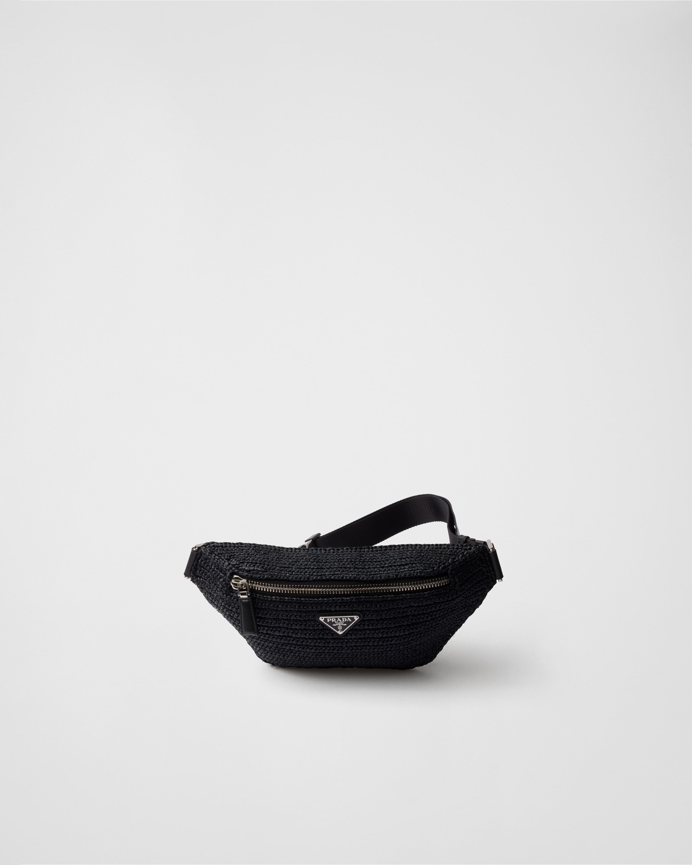 Crochet belt bag Black
