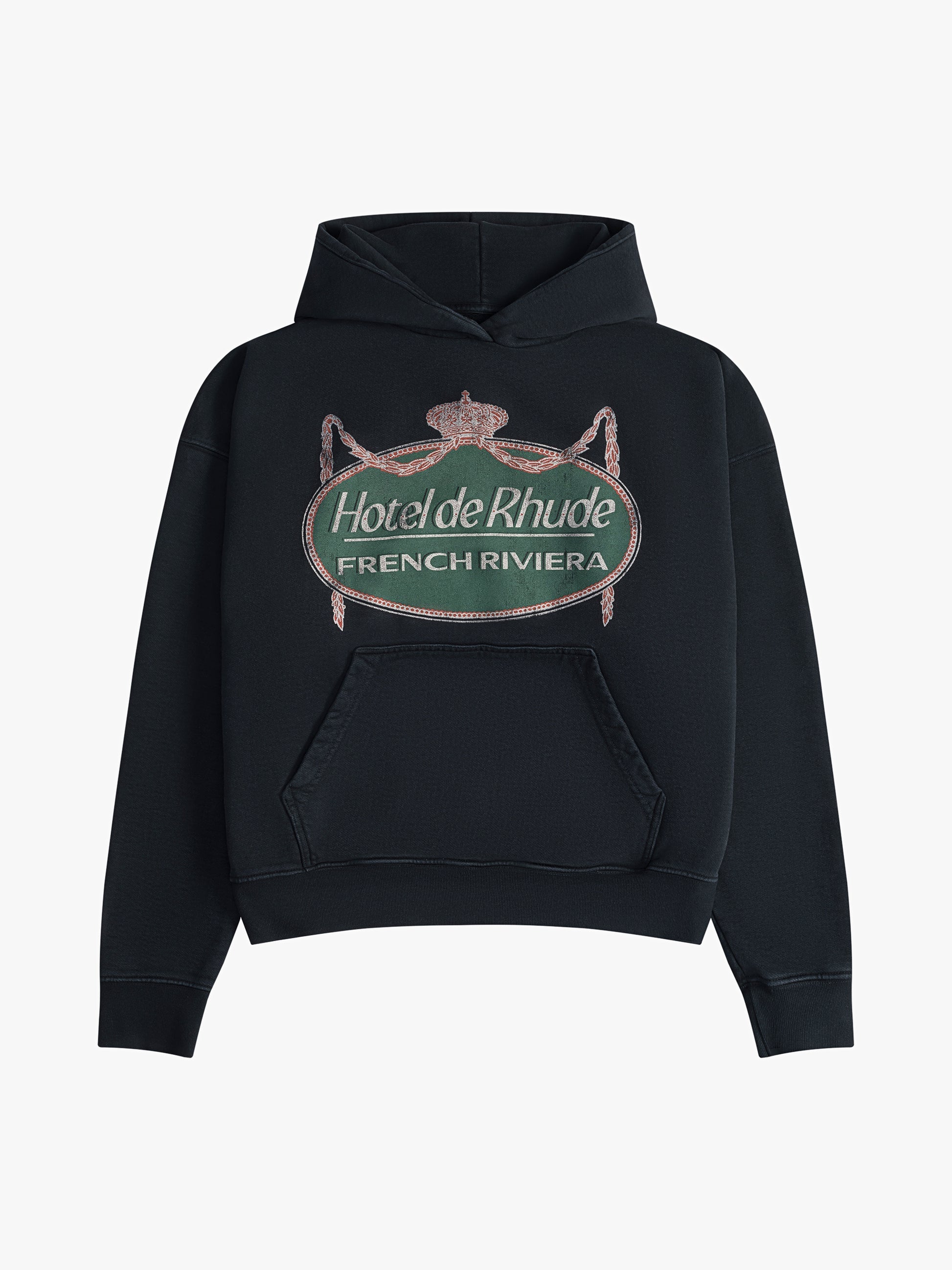 RHUDE RIVIERA HOODIE - VTG BLACK