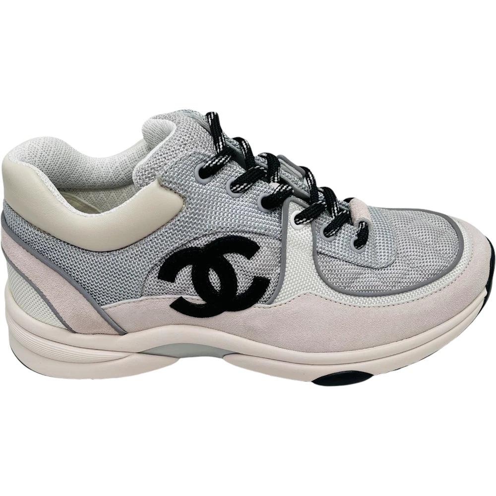 Chanel Low Top Trainer Gray White