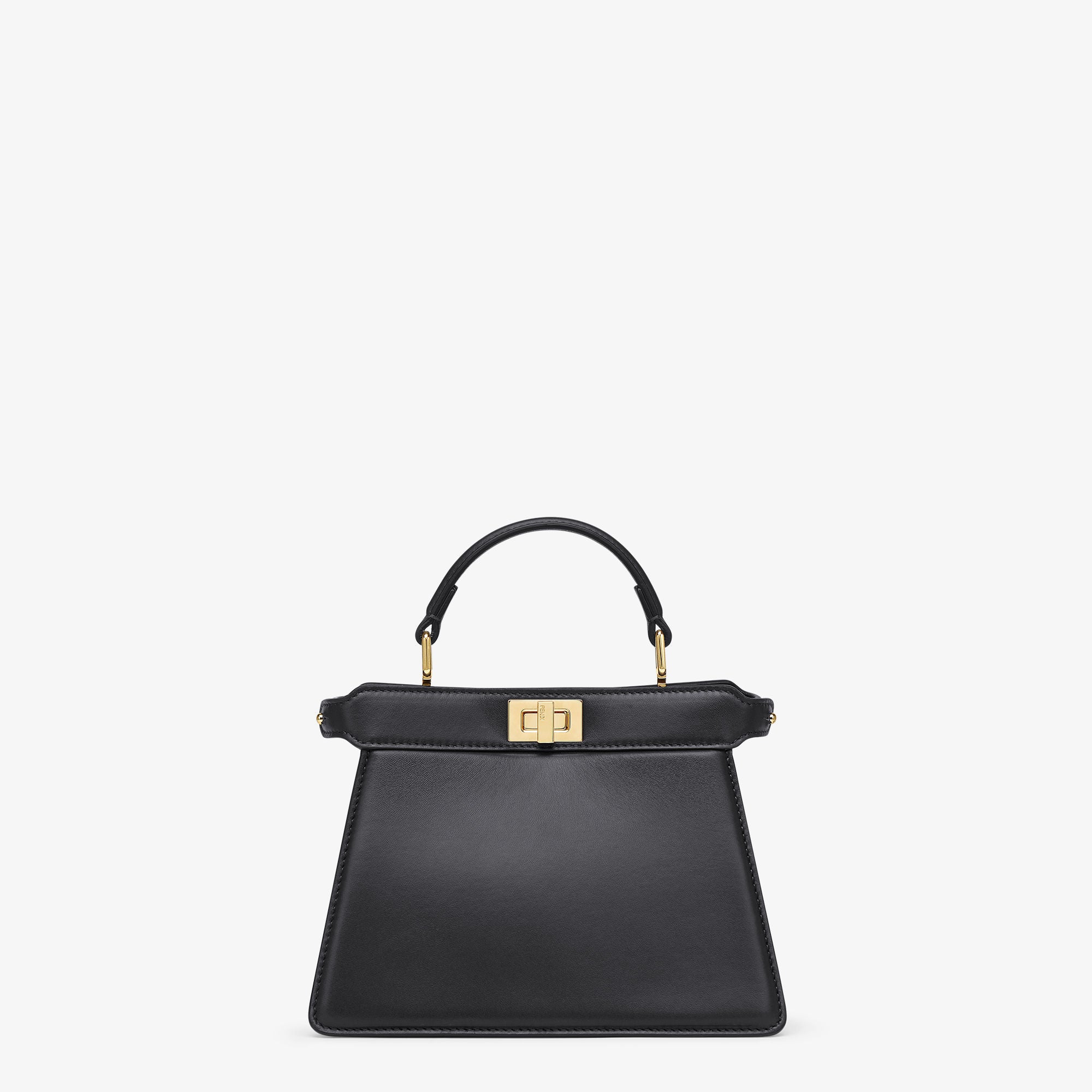 Peekaboo ISeeU Petite Black padded nappa leather bag