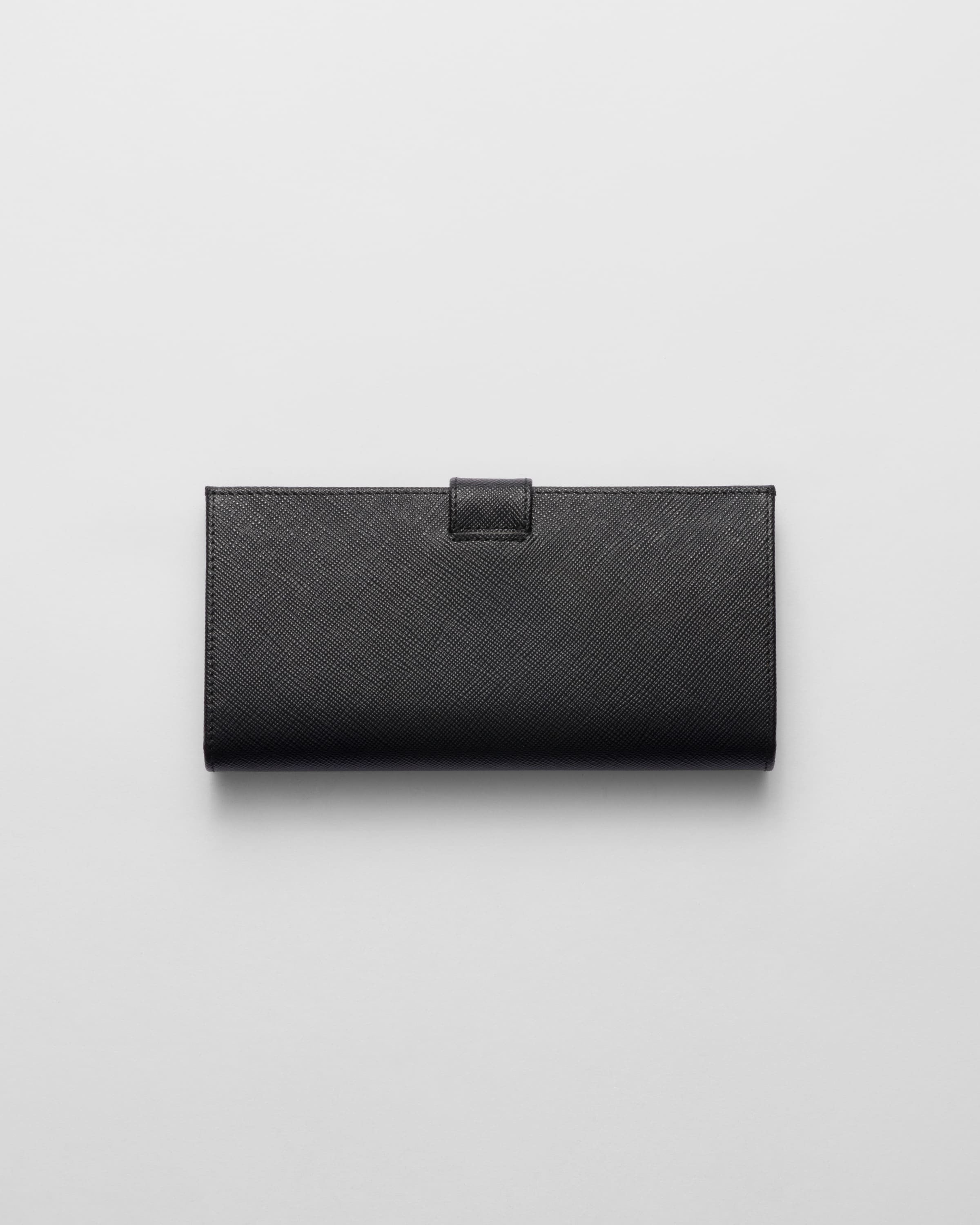 Large Saffiano leather wallet Black