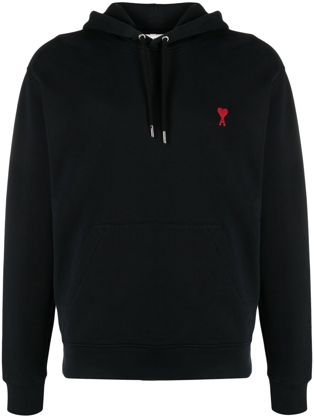 AMI Paris logo-embroidered Drawstring Hoodie