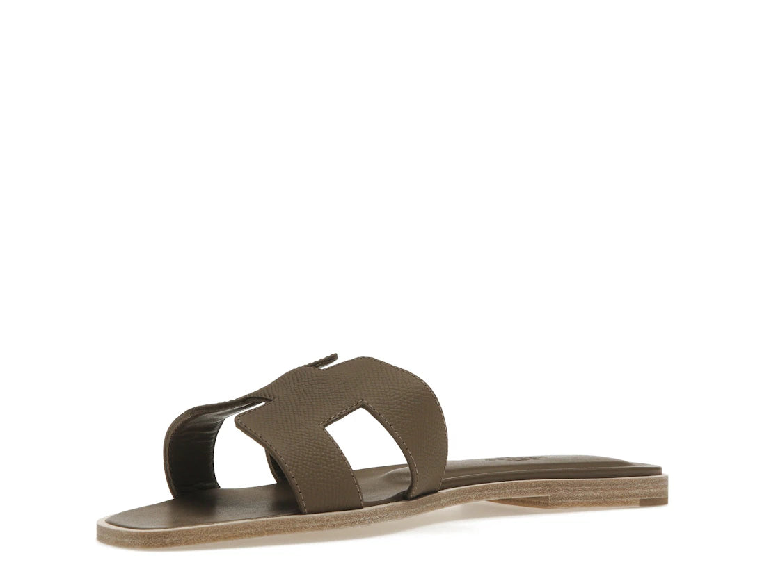 Hermes Oran Sandal Etoupe Epsom Leather