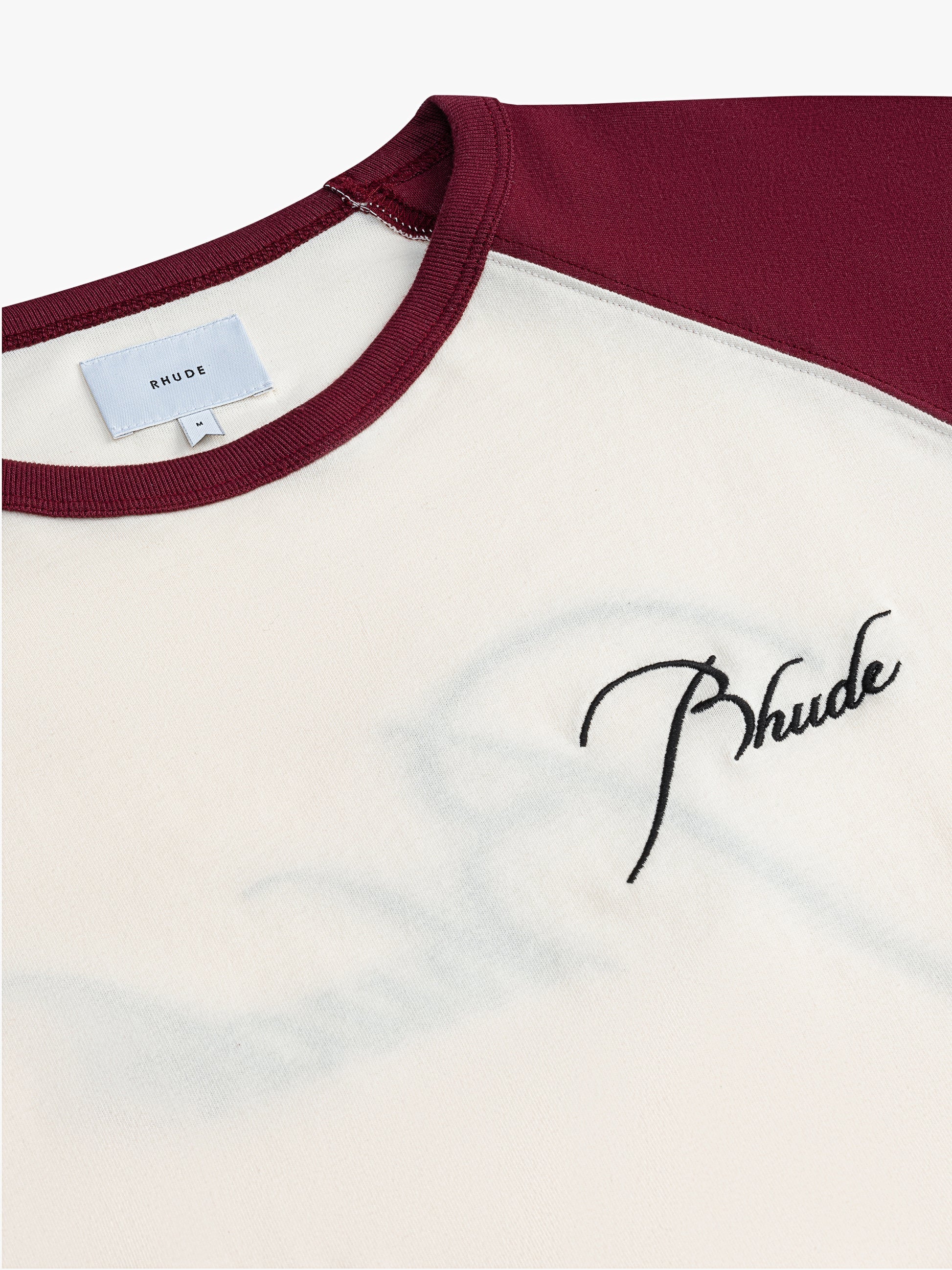 RAGLAN LOGO TEE - VTG WHITE / BORDEAUX