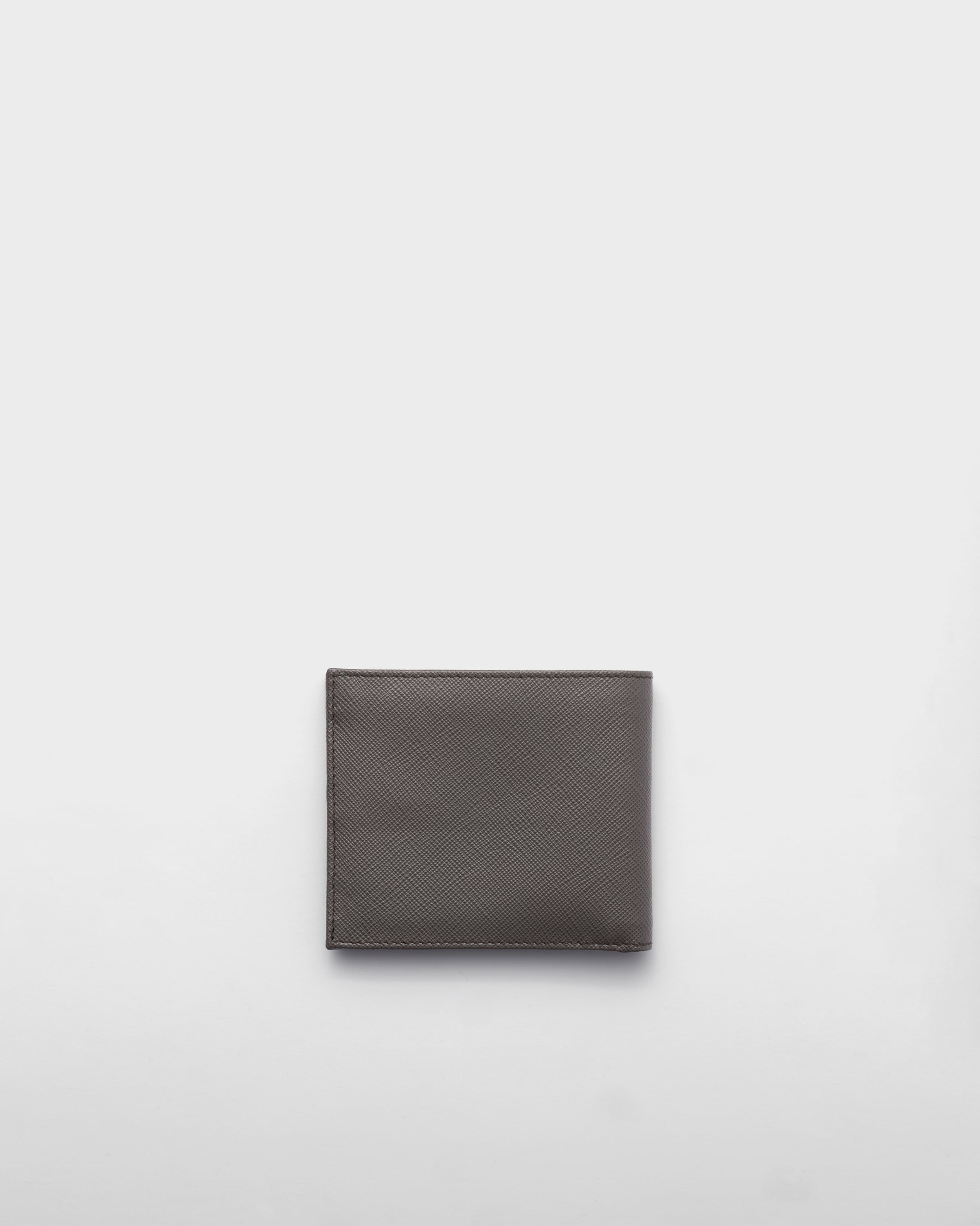 Saffiano Leather Wallet Smoky Gray
