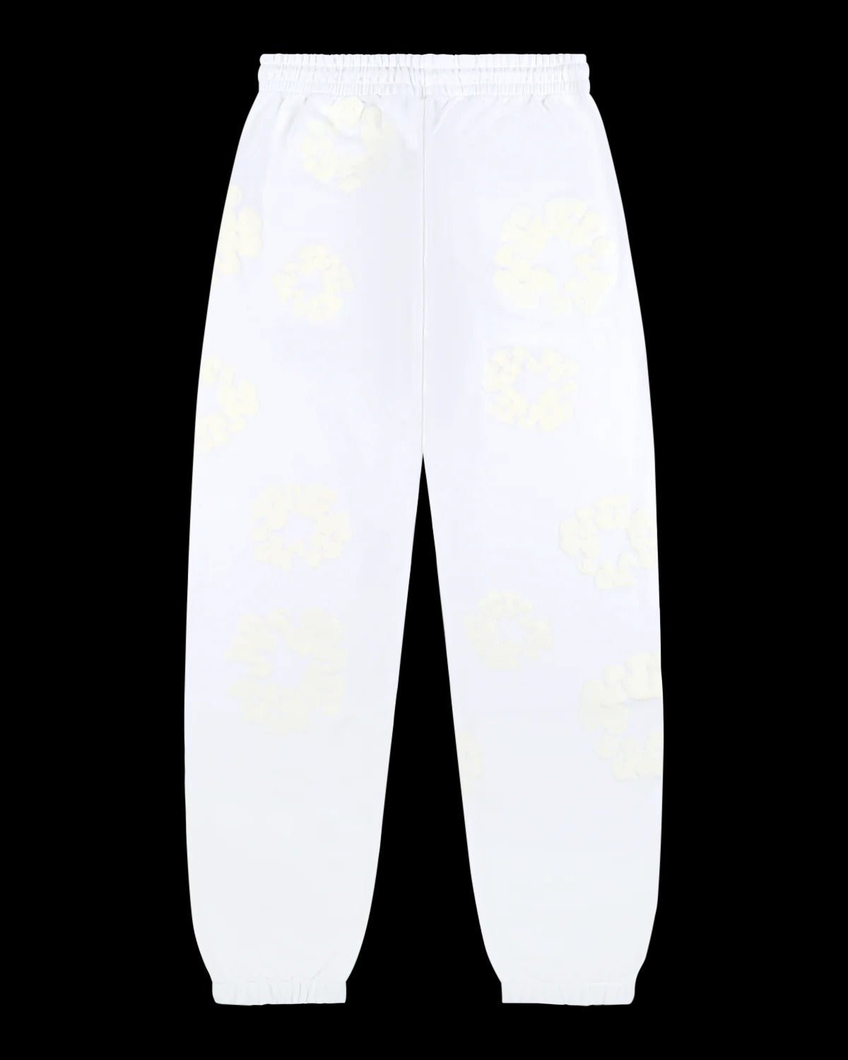 Mono Cotton Wreath Sweatpants White White