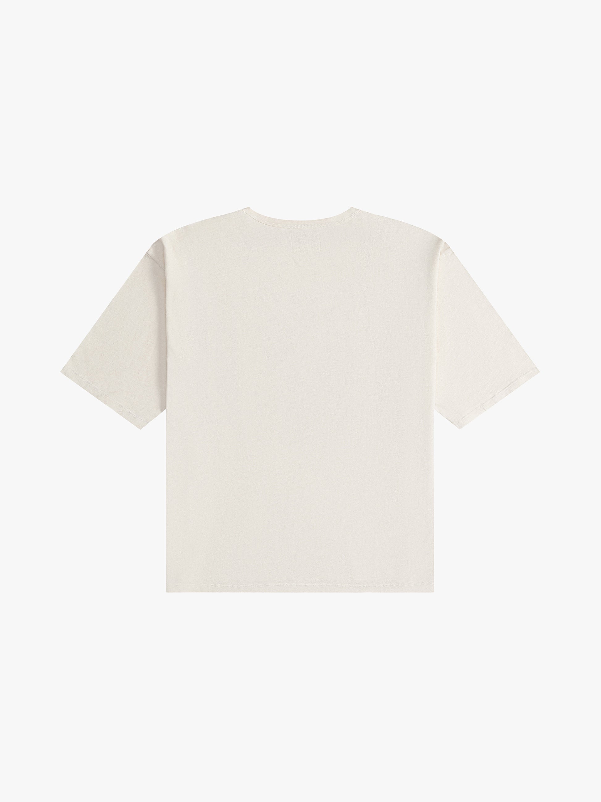 FLOCKED BURNOUT TEE - VTG WHITE