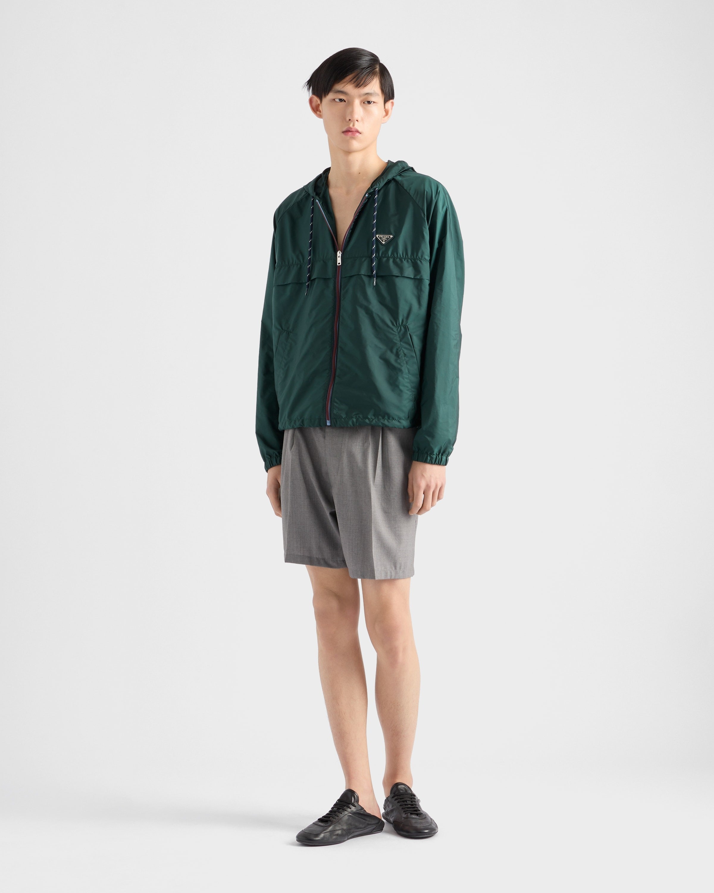 Re-Nylon blouson jacket Bottle Green
