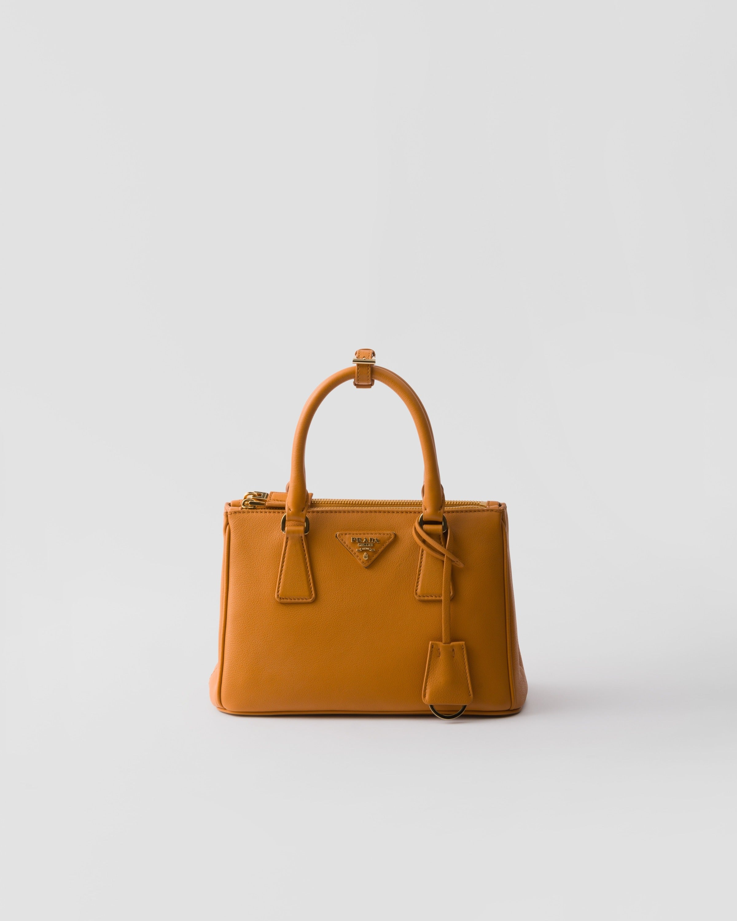 Small Prada Galleria leather bag Amber