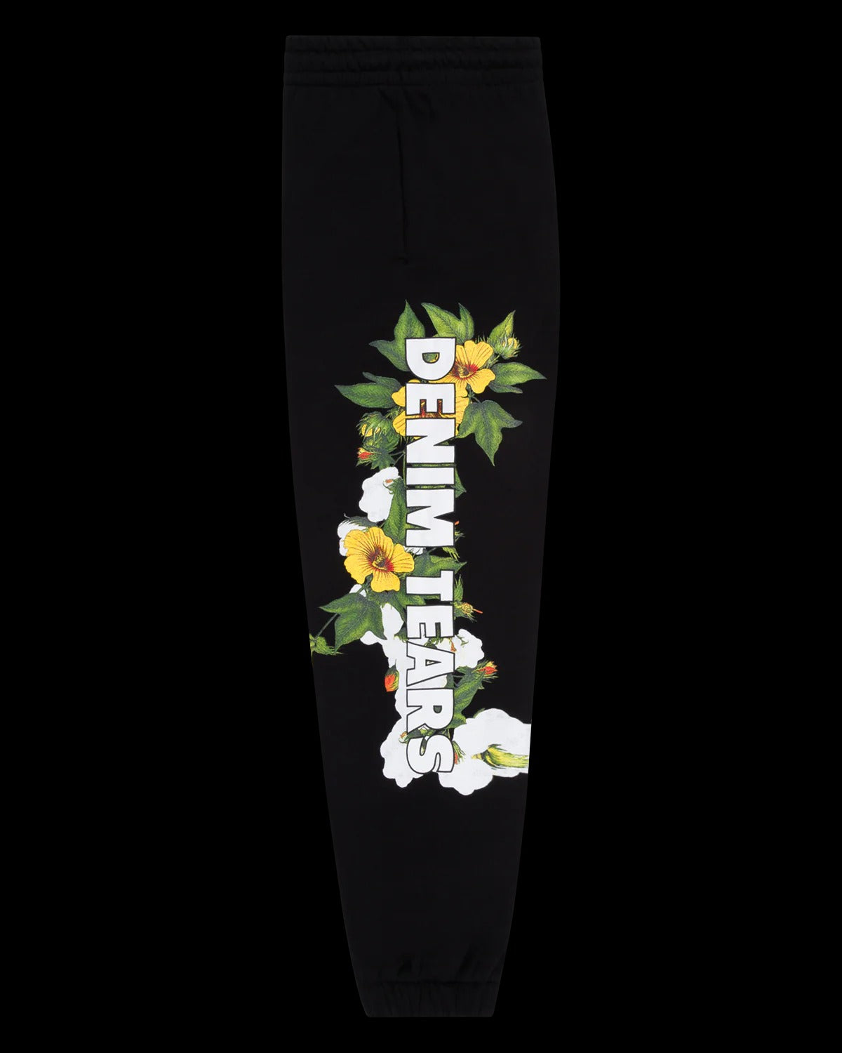 DT Floral Logo Sweatpant Black Black