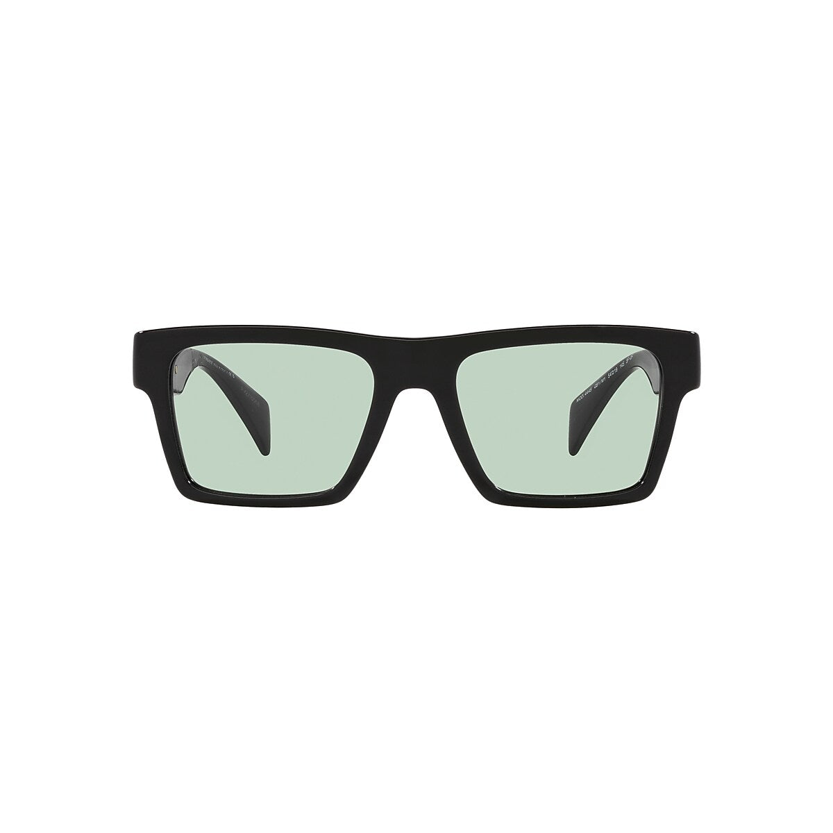 VERSACE VE4445 Black - Men Luxury Sunglasses, Photo Green Lens