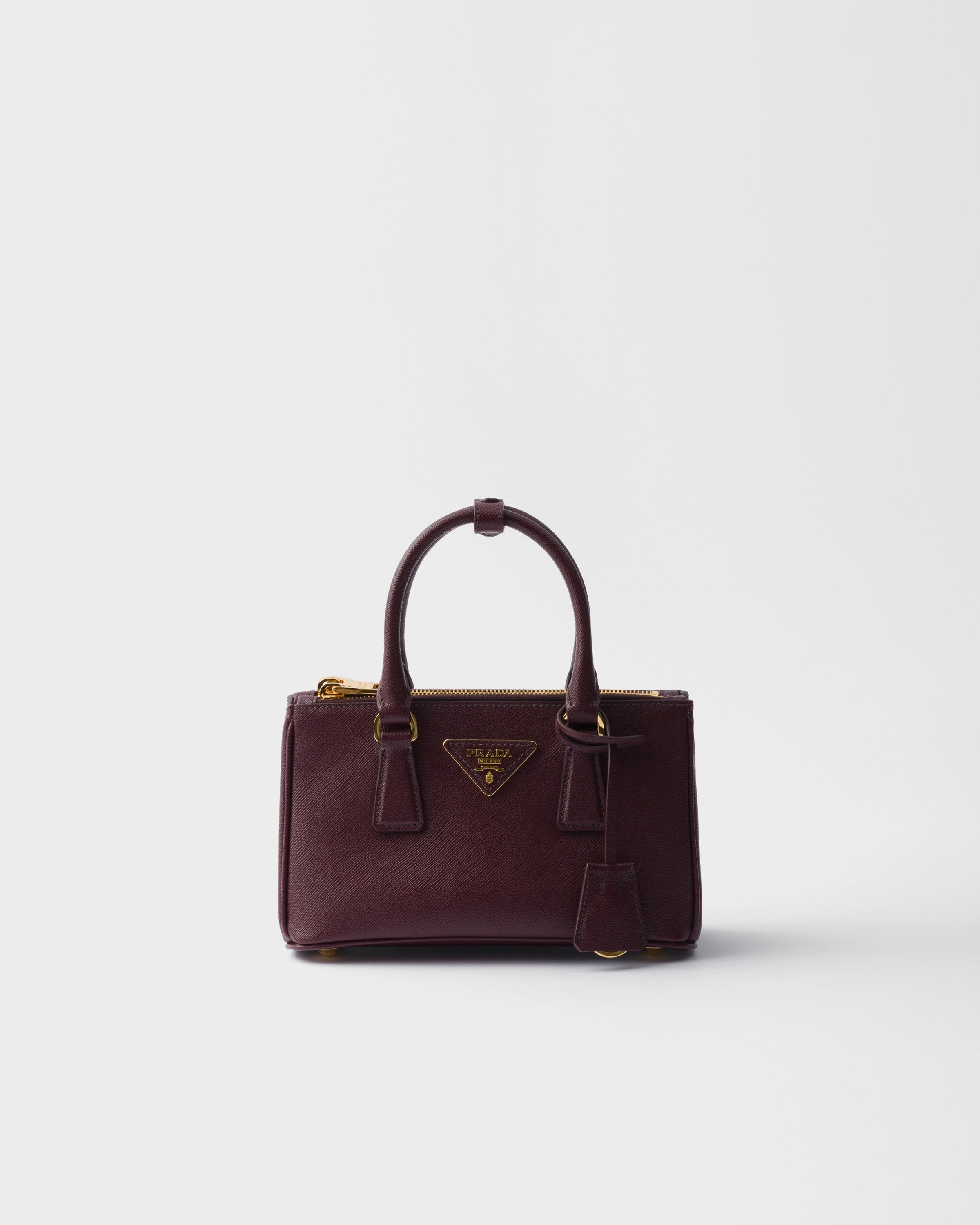 Prada Galleria Saffiano leather mini-bag Burgundy