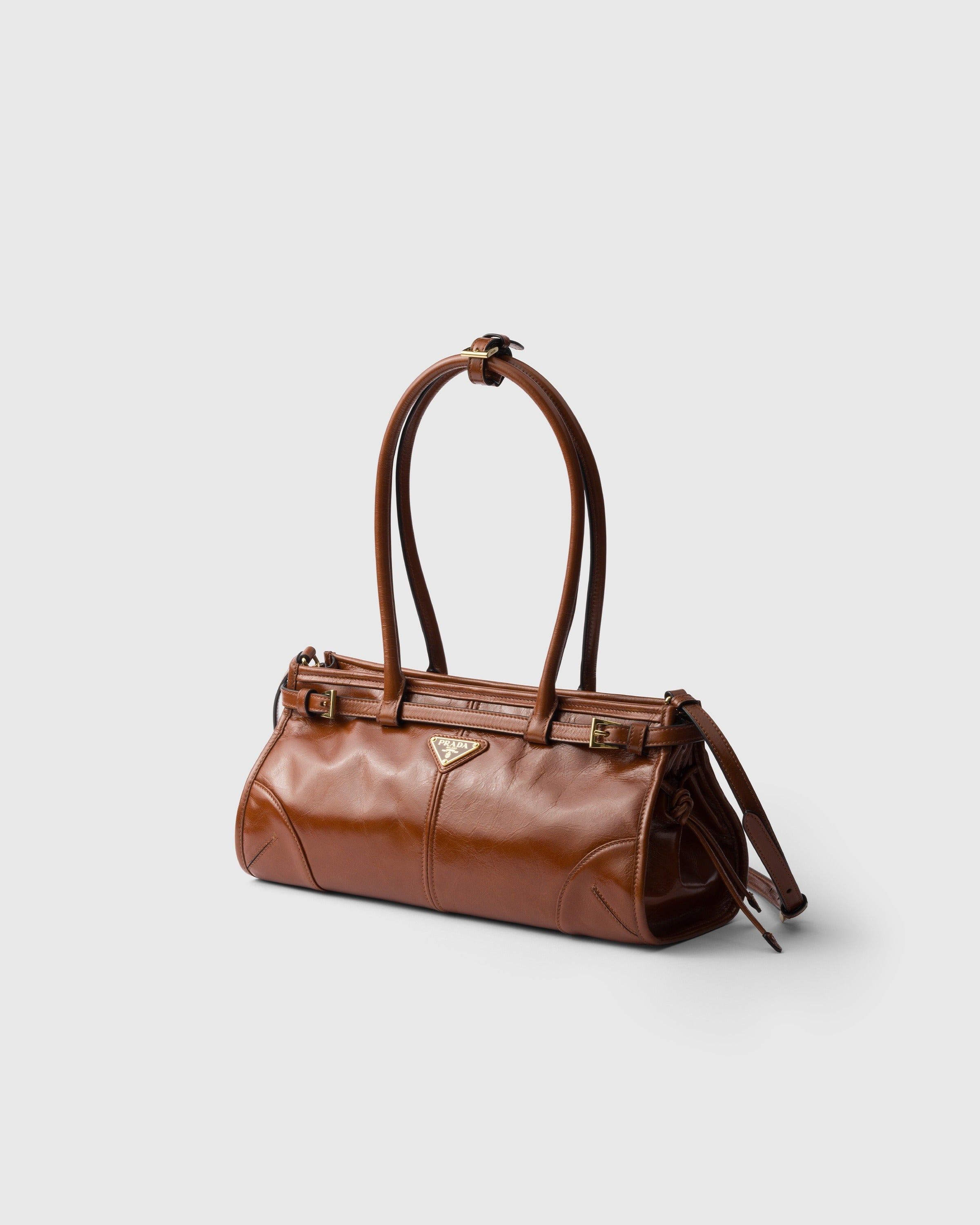 Prada Bonnie medium leather handbag Palisander