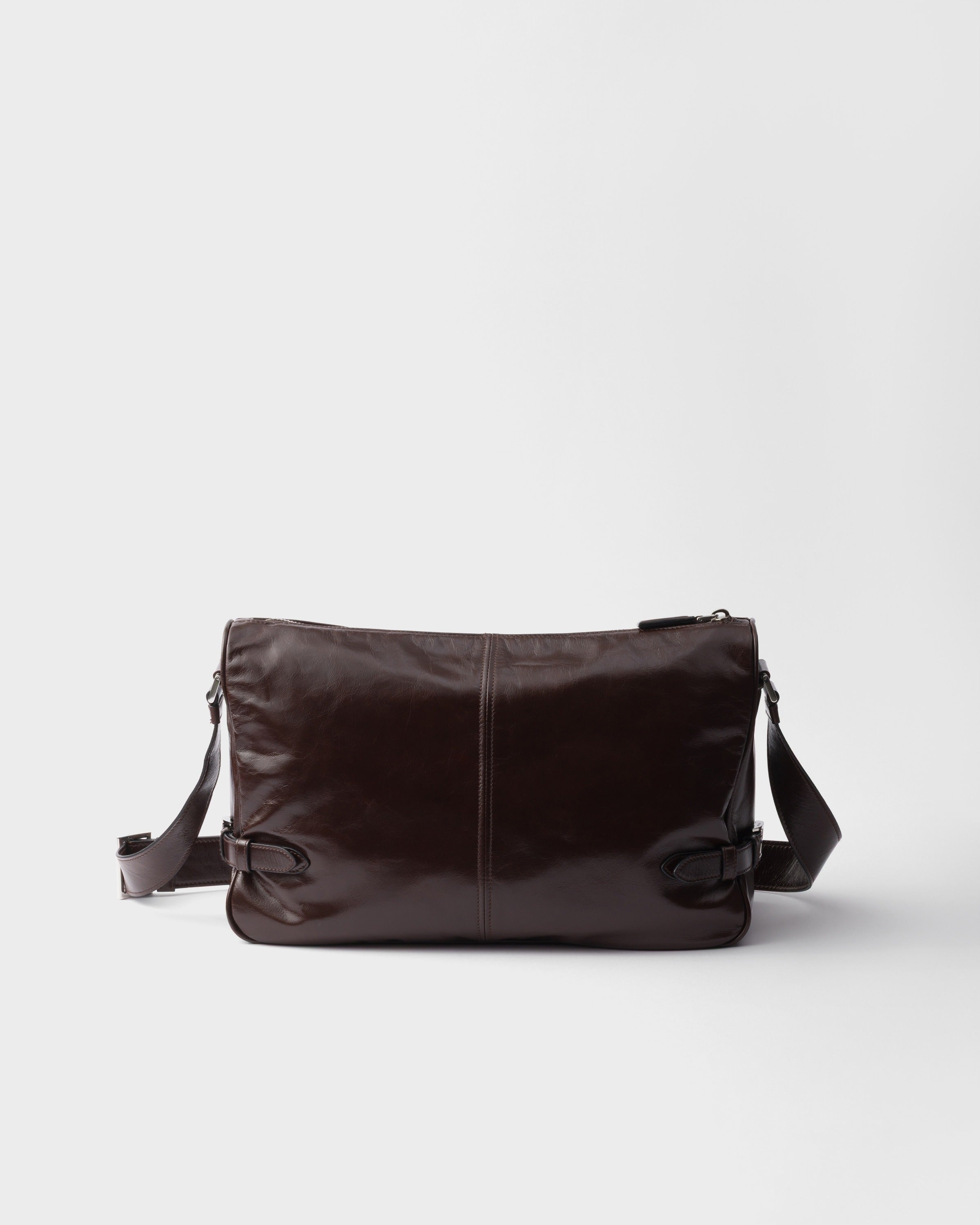 Leather shoulder bag Dark Brown