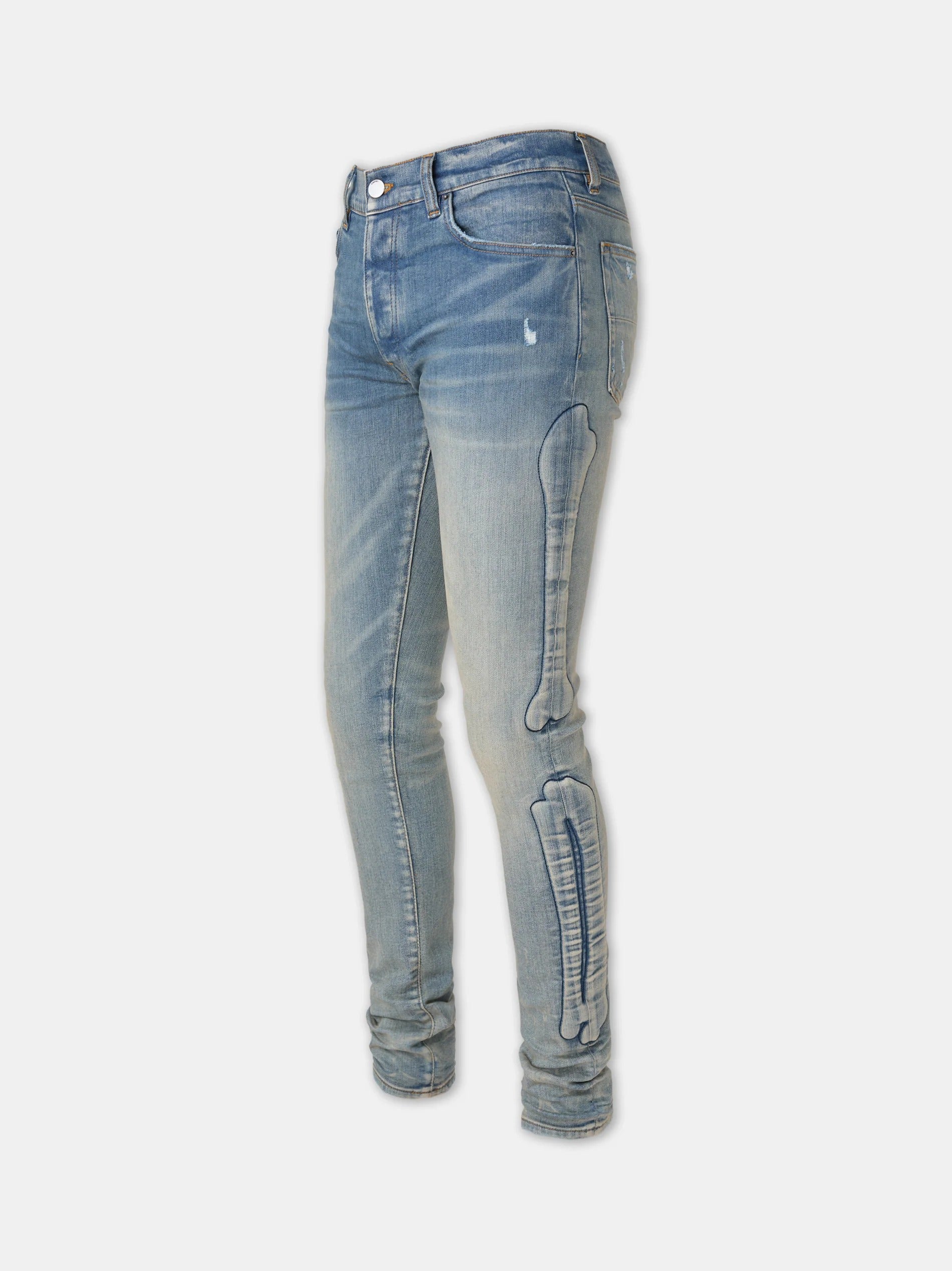 3D BONES SKINNY JEAN CLAY INDIGO