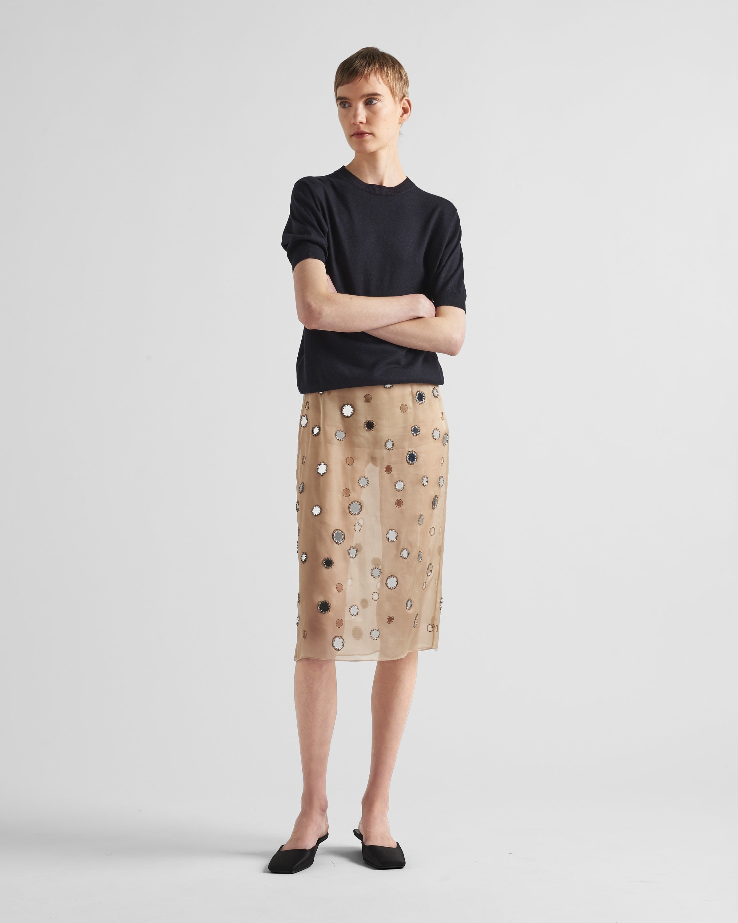 Cashmere crew-neck sweater Navy