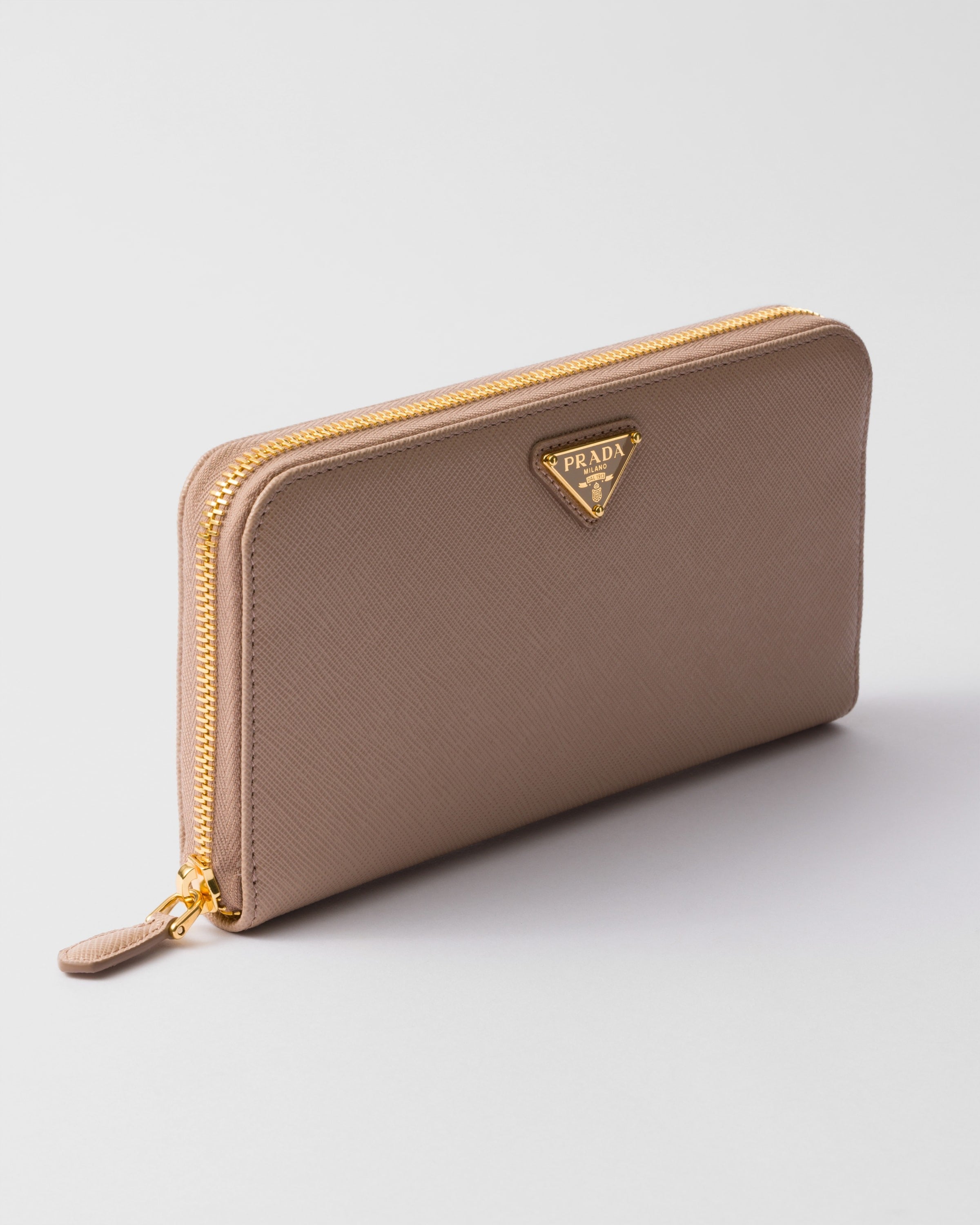Large Saffiano Leather Wallet Powder Pink