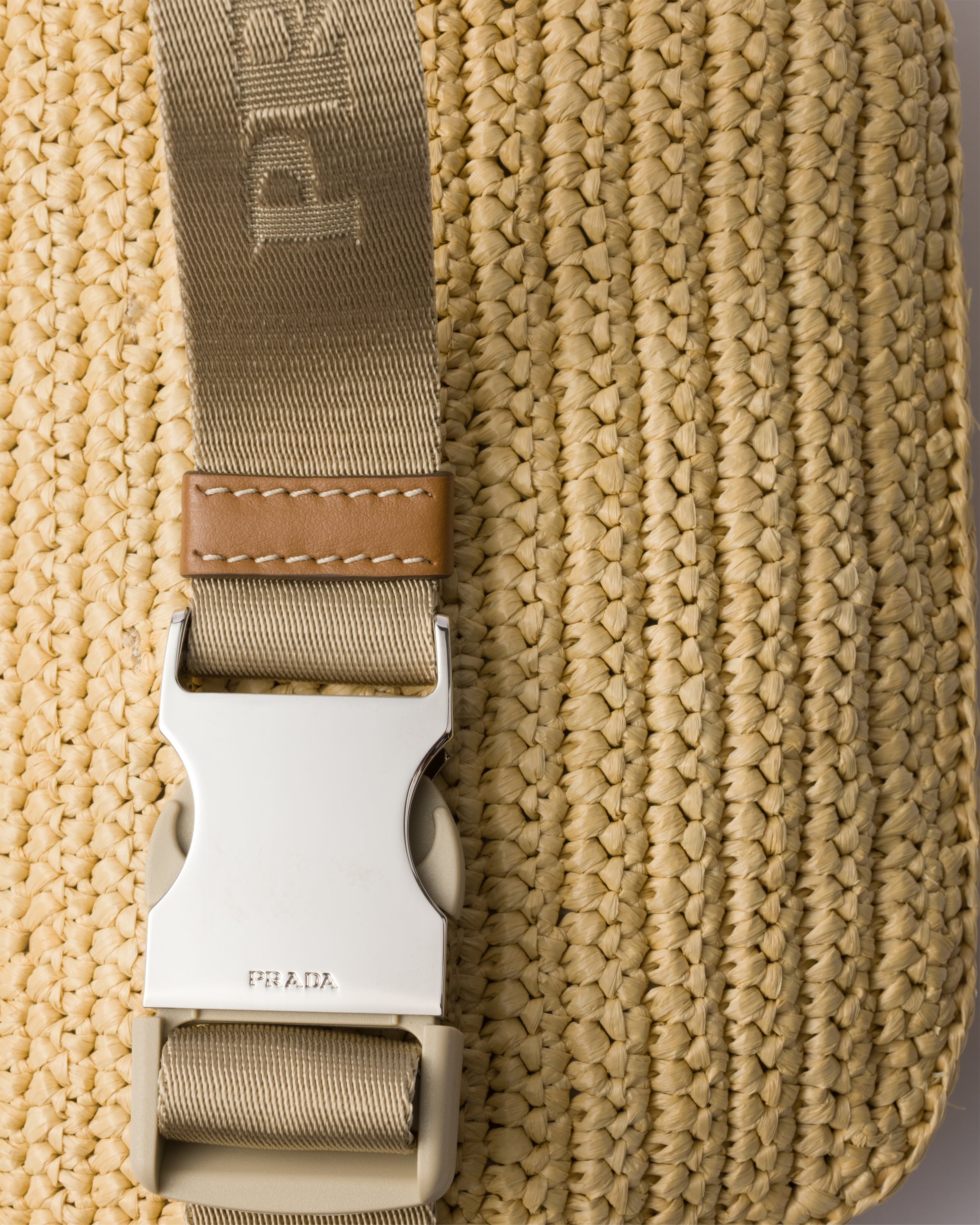 Crochet belt bag Natural