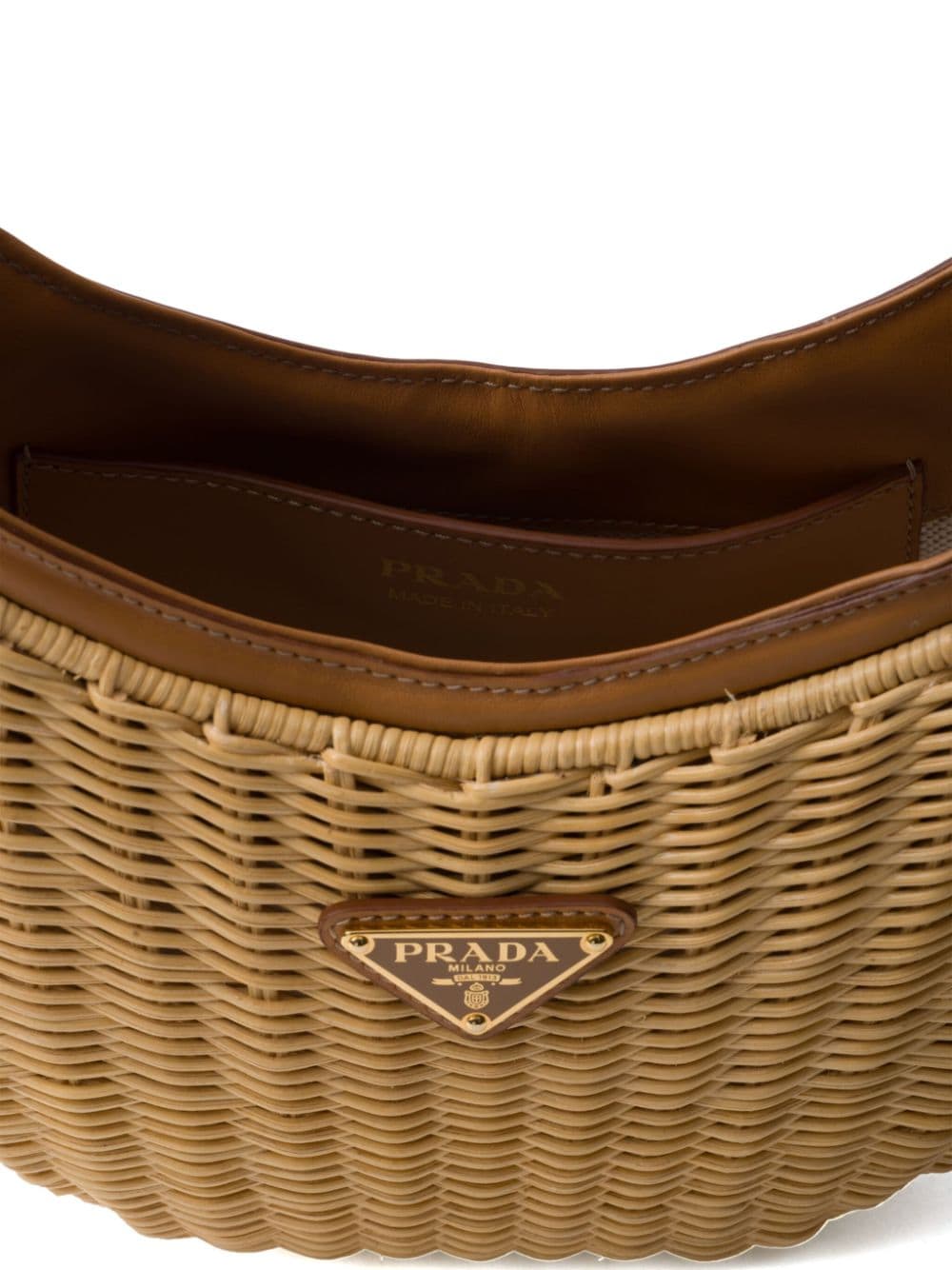 Prada Arqué Woven Shoulder Bag