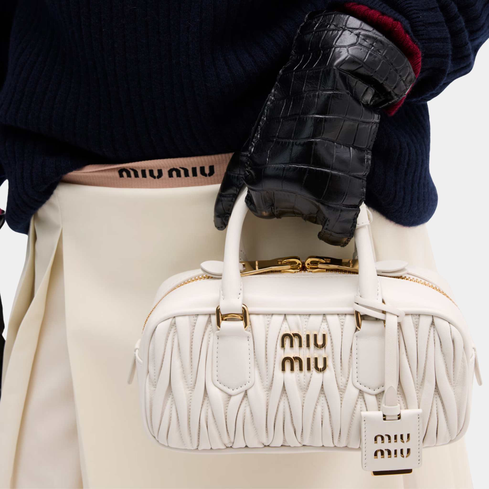 Arcadie Matelassé Nappa Leather Bag
