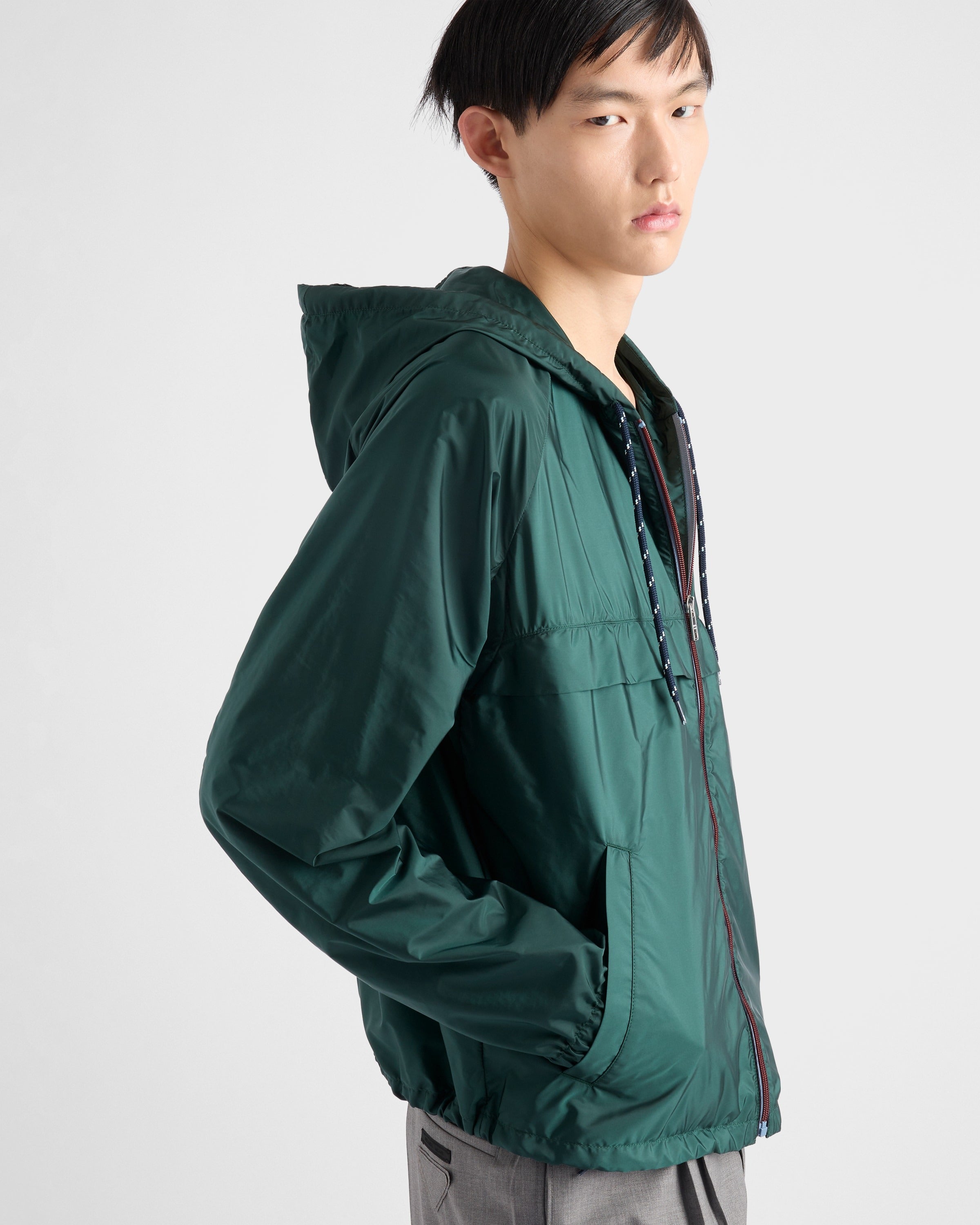 Re-Nylon blouson jacket Bottle Green